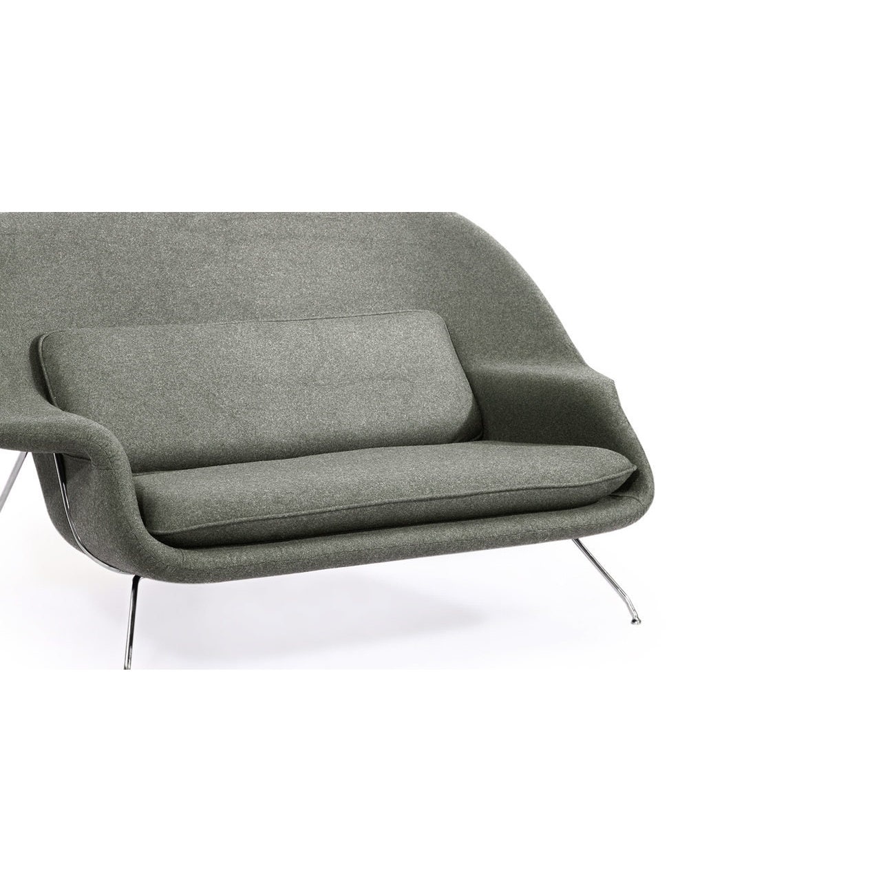 Strick Bolton Calloway Mid Century Modern Cashmere Wool Strick Bolton Calloway Mid Century Modern Cashmere Wool Loveseat Sofa Free Shipping Today 12816743