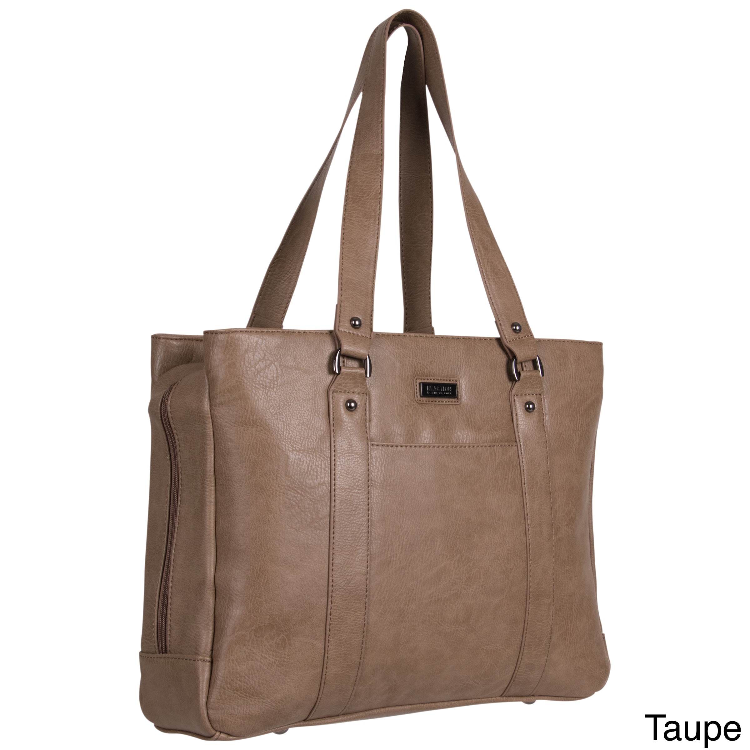 Kenneth Cole Reaction Triple Compartment Pebbled Faux Leather Kenneth Cole Reaction Triple Compartment Pebbled Faux Leather Top Zip 15 Inch Computer Business Tote Bag Free Shipping Today