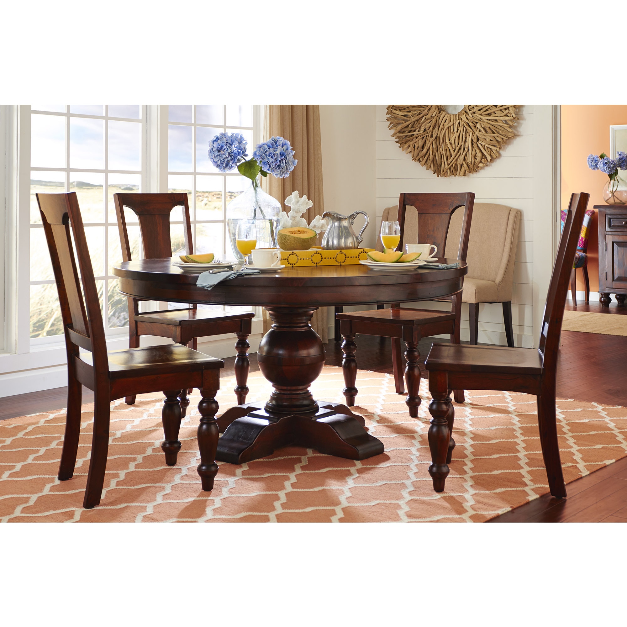 Shop Chatham Downs Solid Mango Wood Round Dining Table Free