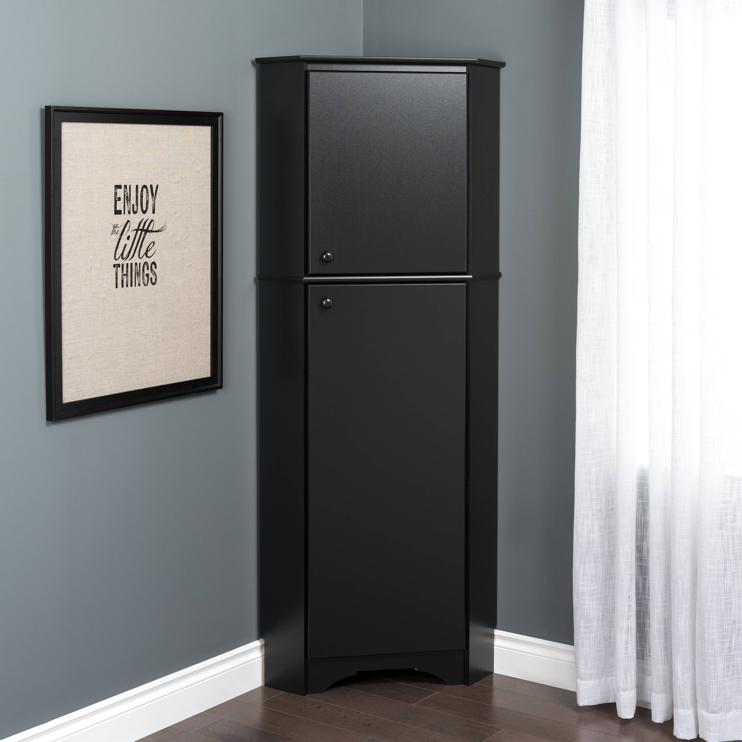 Prepac Elite Winslow Tall 2 Door Corner Storage Cabinet 29 25 Prepac Elite Winslow Tall 2 Door Corner Storage Cabinet 29 25 W X 72 H 18 75 D Free Shipping Today 12833685