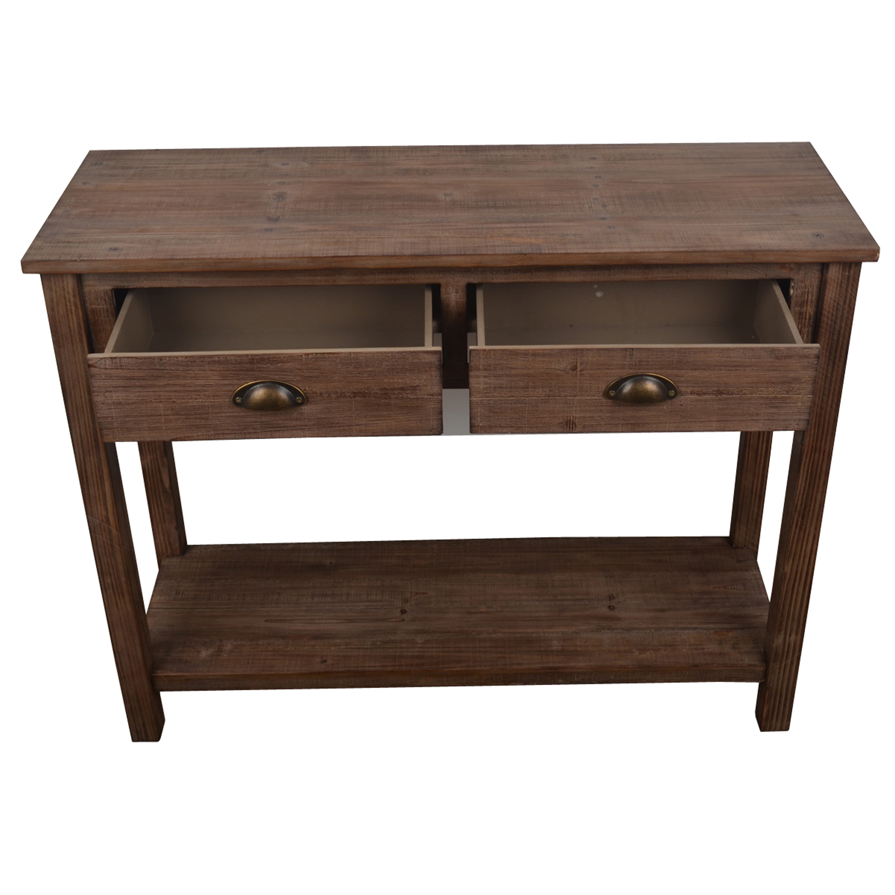 Decor Therapy Vintage Distressed Brown Wood Console Table On Decor Therapy Vintage Distressed Brown Wood Console Table On Free Shipping Today 12899295