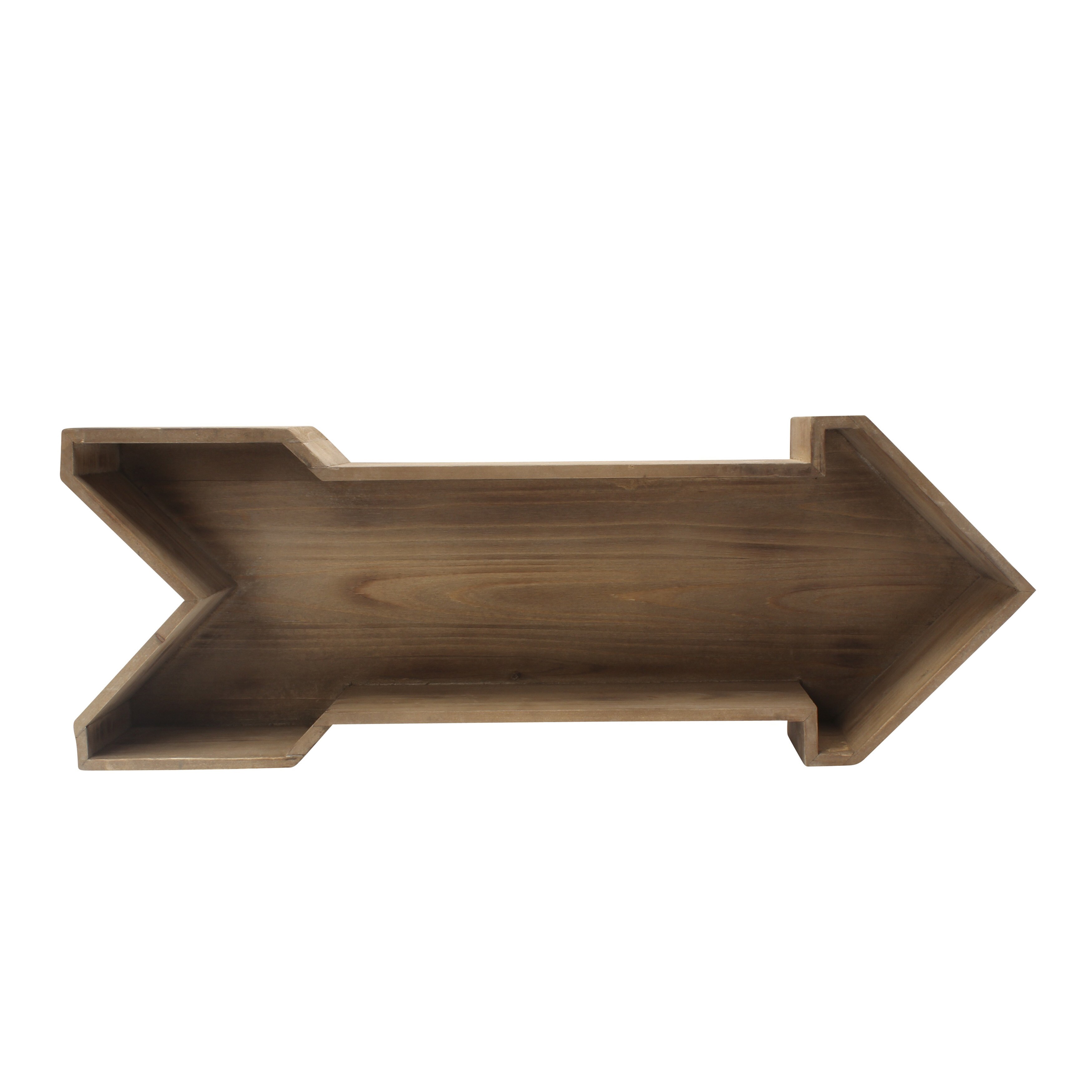 LeLay Rustic Wood Arrow Decorative Wall Shelf LeLay Rustic Wood Arrow Decorative Wall Shelf