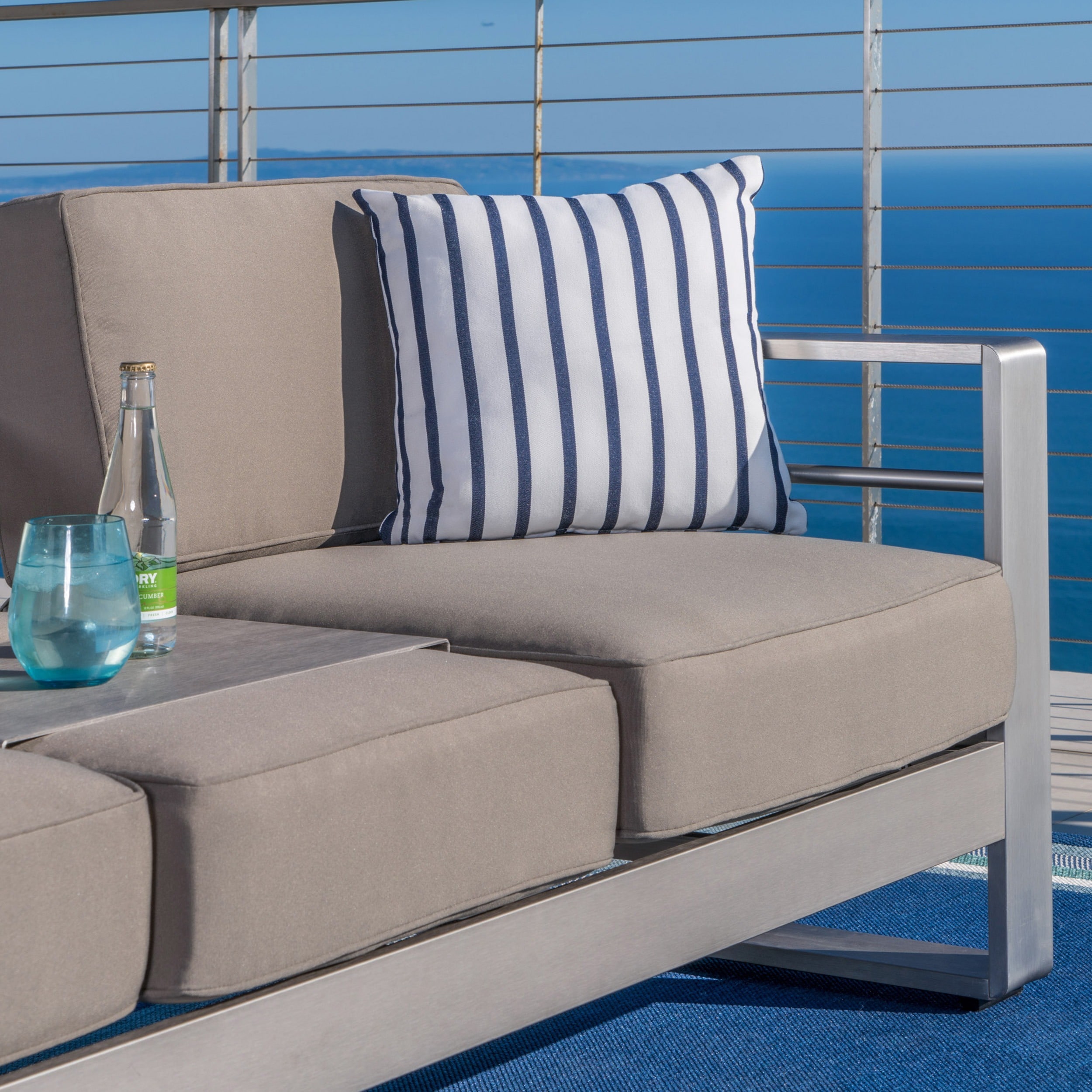 Shop Cape Coral Outdoor Aluminum 80-piece Sofa Set with Cushions by ...