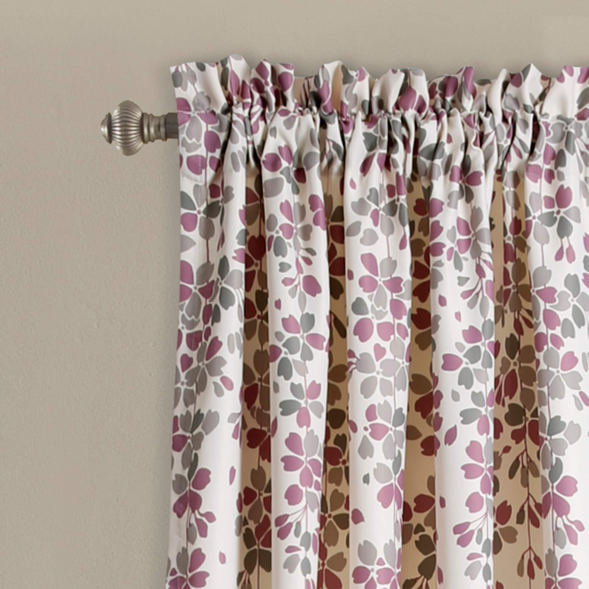 Lush Decor Weeping Flowers Room Darkening Window Curtain Panel Lush Decor Weeping Flowers Room Darkening Window Curtain Panel Pair 52 X 84 Free Shipping Today 19678341