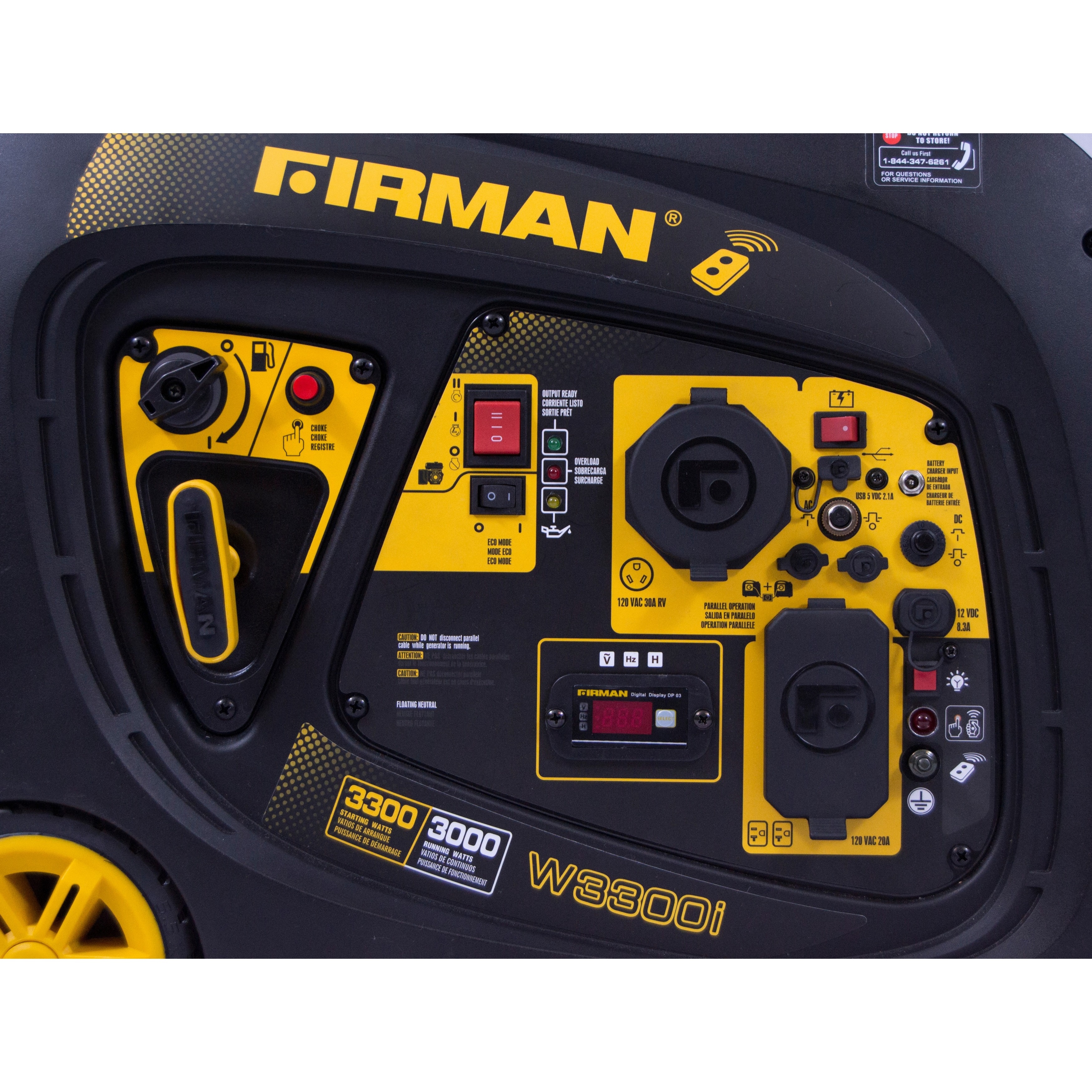 Firman W03083 3000 3300 Watt Portable Gas Inverter With Firman W03083 3000 3300 Watt Portable Gas Inverter With Electric And Remote Start Free Shipping Today 13007849