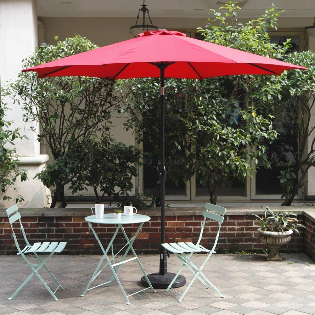 Grand Patio 9 Foot Outdoor Aluminum Market Umbrella With Auto Grand Patio 9 Foot Outdoor Aluminum Market Umbrella With Auto Tilt And Crank 8 Ribs Free Shipping Today 13059273