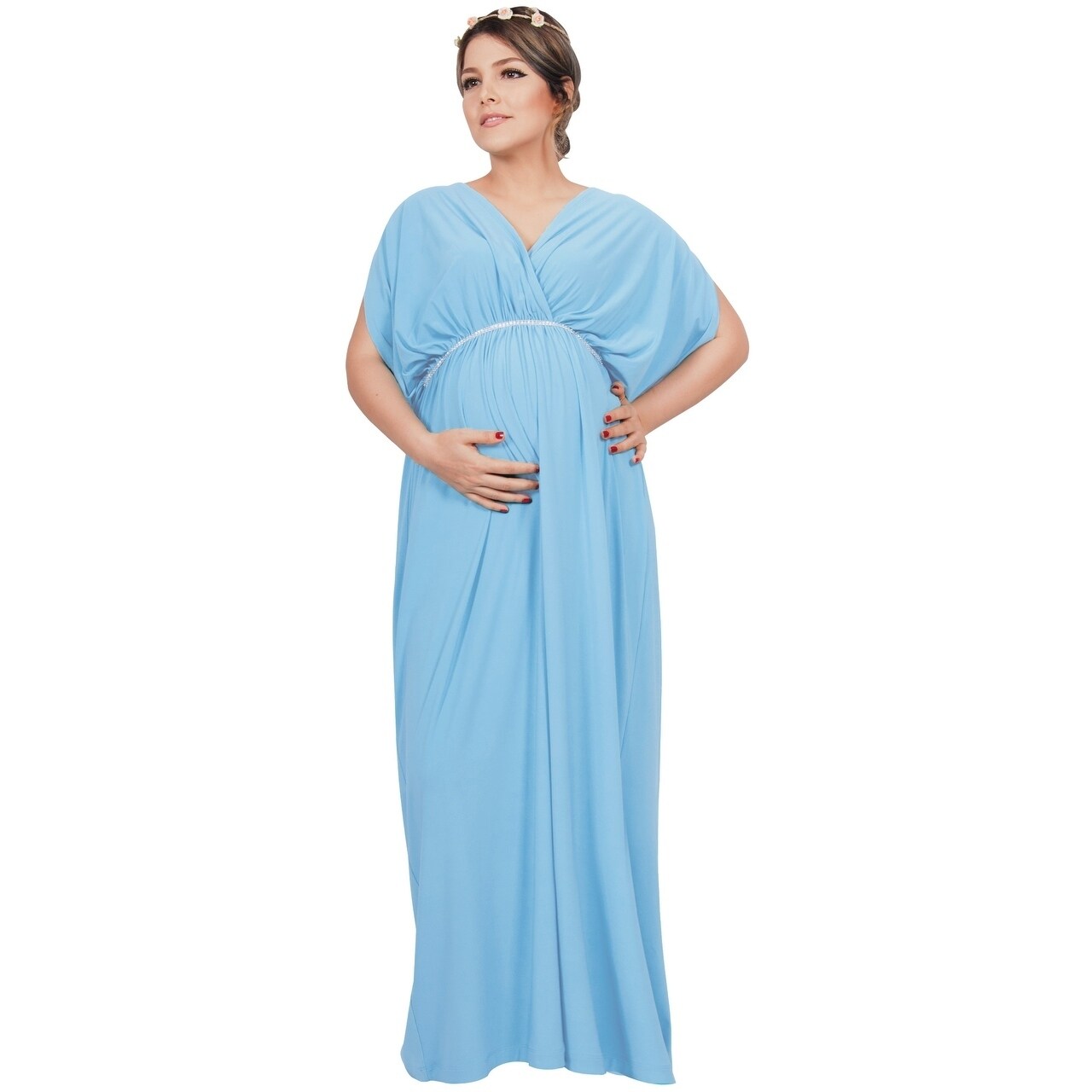 Maternity Dresses For Baby Shower Blue Dacc