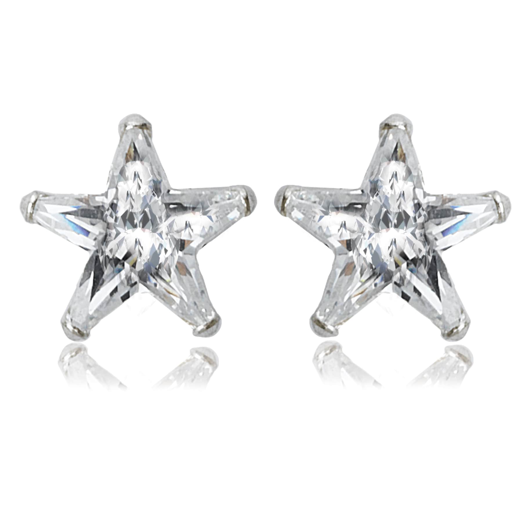Avanti Sterling Silver Cubic Zirconia Star Shape Stud Earrings Avanti Sterling Silver Cubic Zirconia Star Shape Stud Earrings On Free Shipping Orders Over 45 13232646