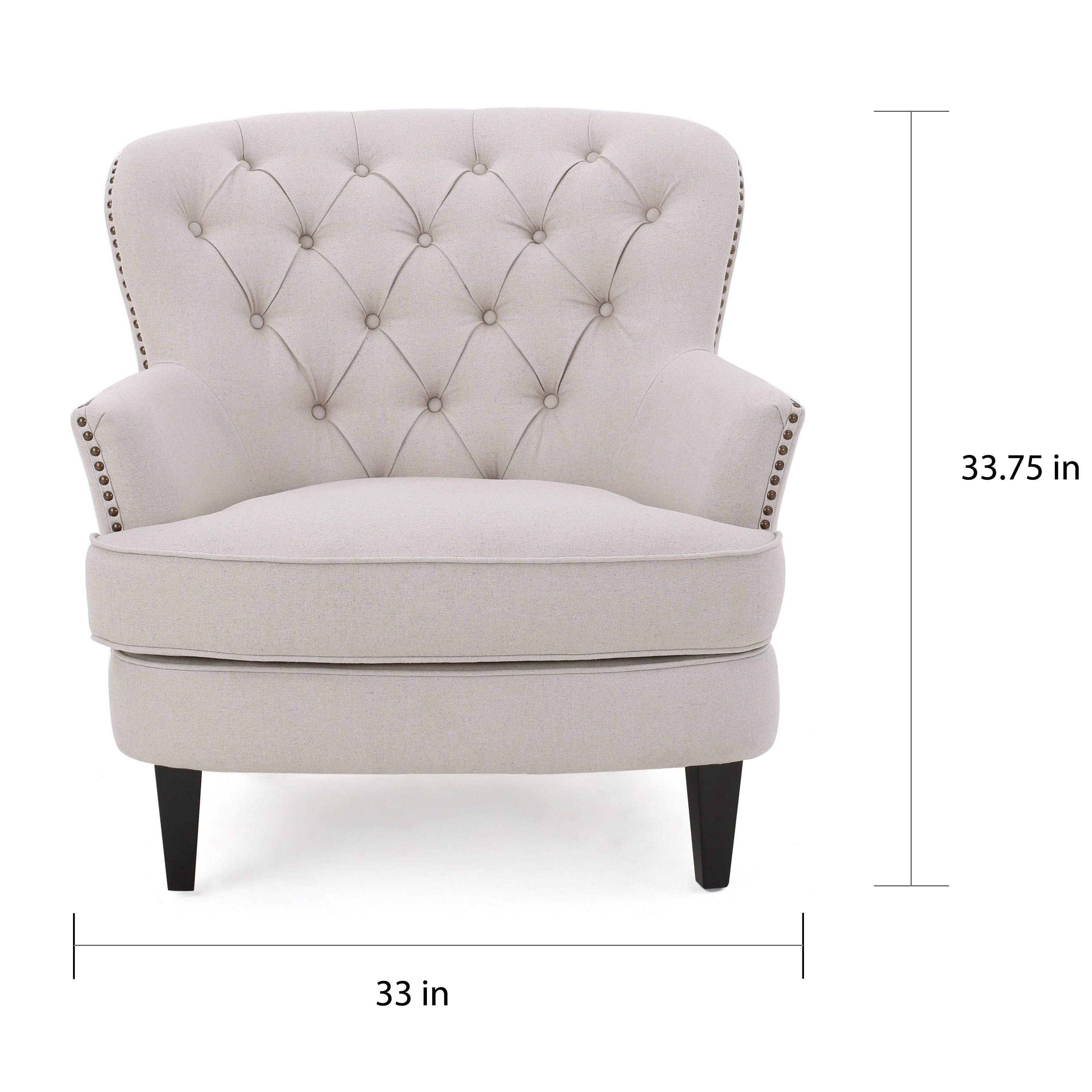 Tafton Tufted Fabric Club Chair With Ottoman By Christopher Tafton Tufted Fabric Club Chair With Ottoman By Christopher Knight Home Free Shipping Today 13288524