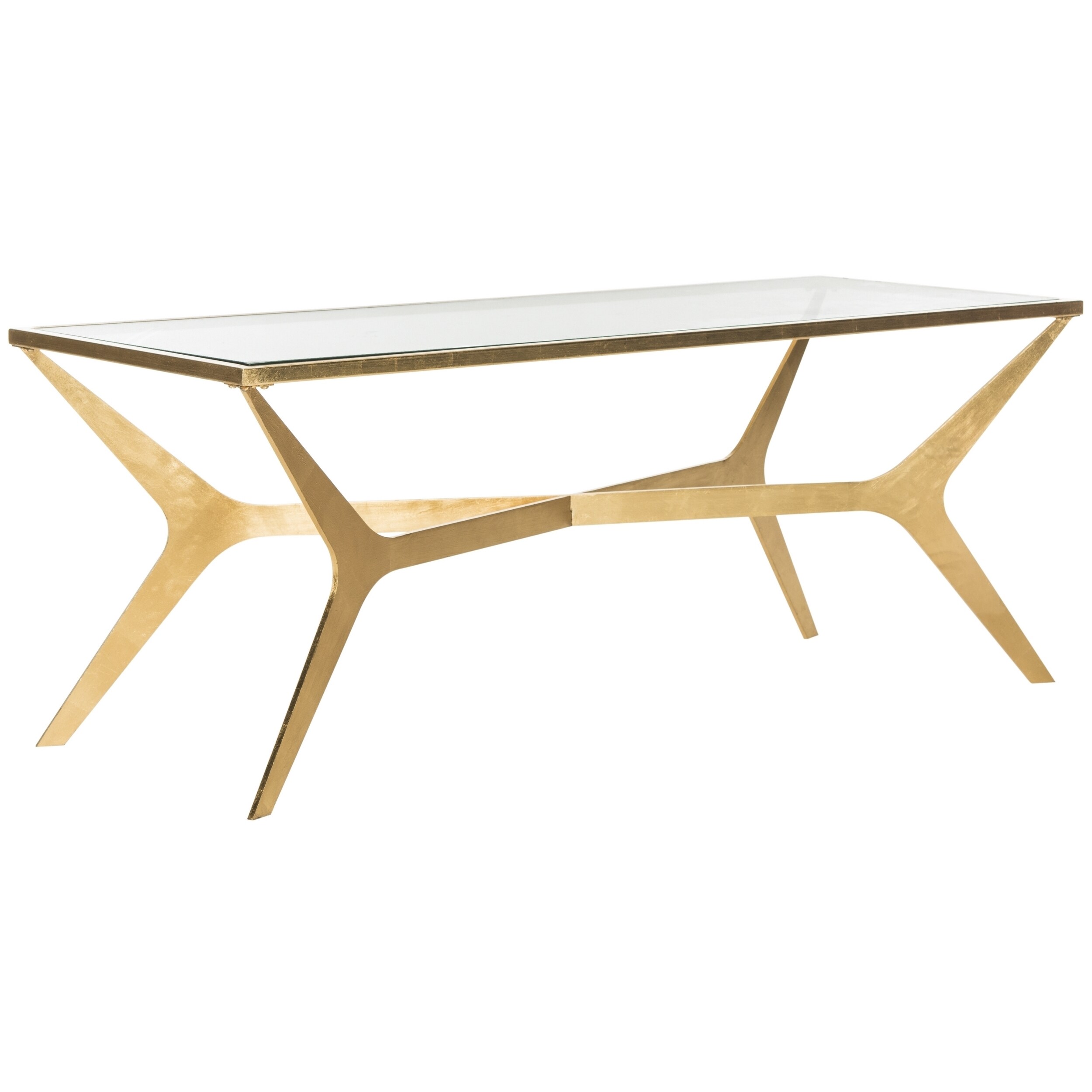 Safavieh Edythe Gold Leaf Coffee Table On Free Safavieh Edythe Gold Leaf Coffee Table On Free Shipping Today 13339554