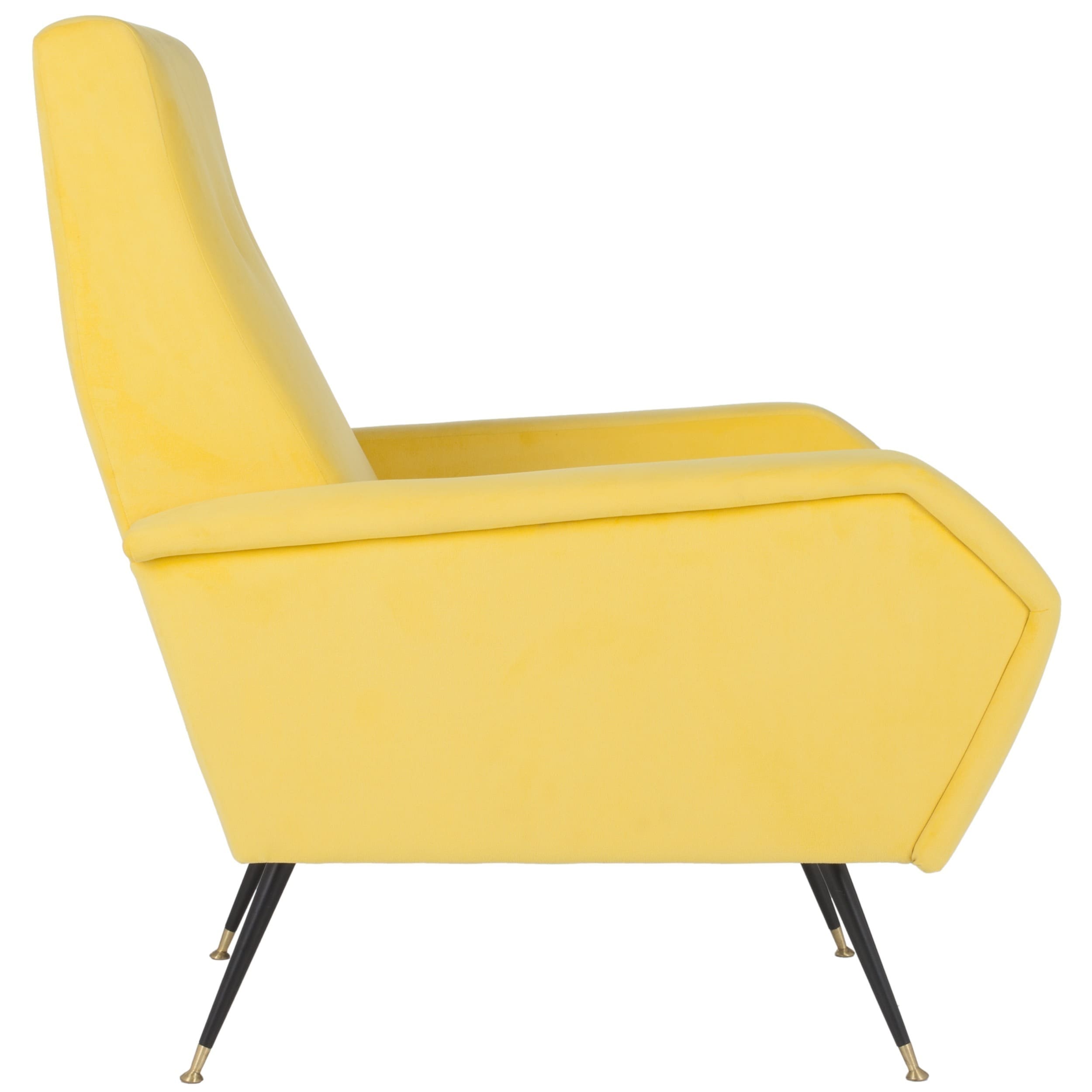 Safavieh Mid Century Modern Retro Aida Velvet Yellow Club Chair Safavieh Mid Century Modern Retro Aida Velvet Yellow Club Chair Free Shipping Today 13341777