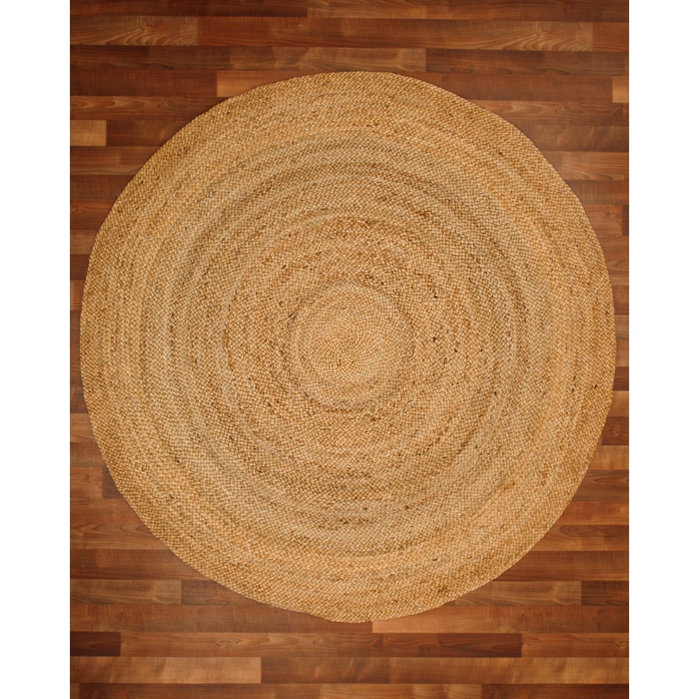 Natural Area Rugs 100 Fiber Handmade Reversible Natural Area Rugs 100 Fiber Handmade Reversible Elsinore Jute 8 Round Rug Beige X Free Shipping Today 13446257