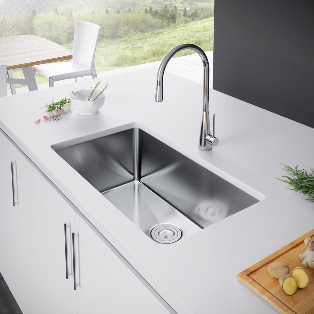 Exclusive Heritage 32 X 19 Single Bowl Undermount Stainless Exclusive Heritage 32 X 19 Single Bowl Undermount Stainless Steel Kitchen Sink
