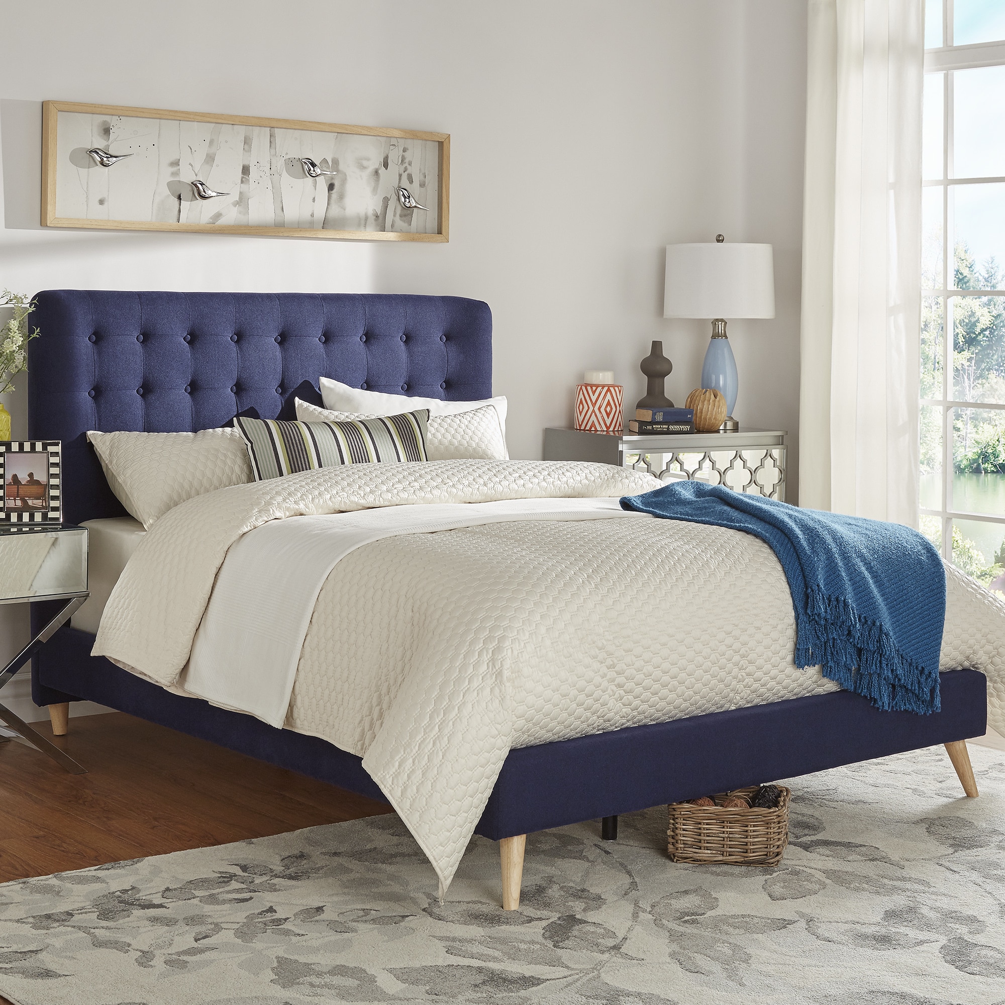 Niels Danish Modern Tufted Fabric Upholstered Queen Size Bed Inspire Qmodern Free Shipping Today Overstockcom . Niels Danish Modern Tufted Fabric Upholstered Queen Size Bed niels danish modern tufted fabric upholstered queen size bed inspire qmodern free shipping today overstockcom . niels danish modern tufted fabric upholstered queen size bed