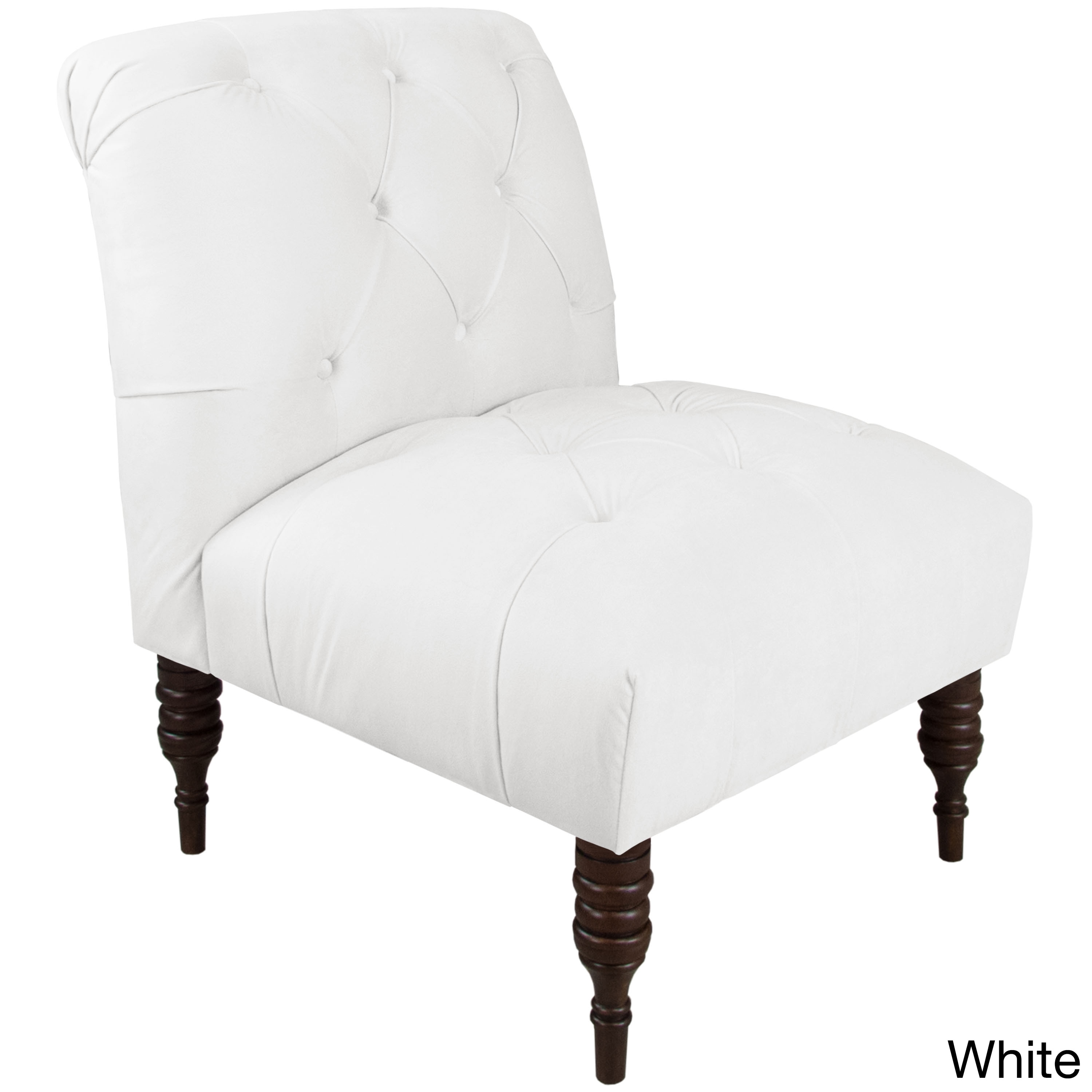 Skyline Furniture Velvet Fabric Modern Tufted Chair On Skyline Furniture Velvet Fabric Modern Tufted Chair On Free Shipping Today 13489164