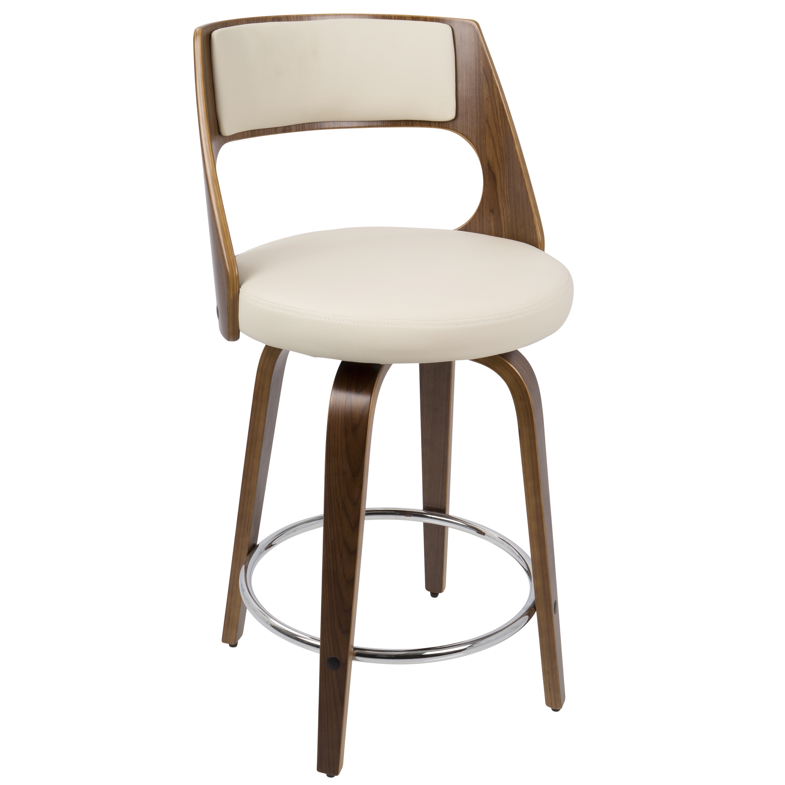 Strick & Bolton Blakey Mid Century Modern 24 Inch Counter Stool Strick & Bolton Blakey Mid Century Modern 24 Inch Counter Stool
