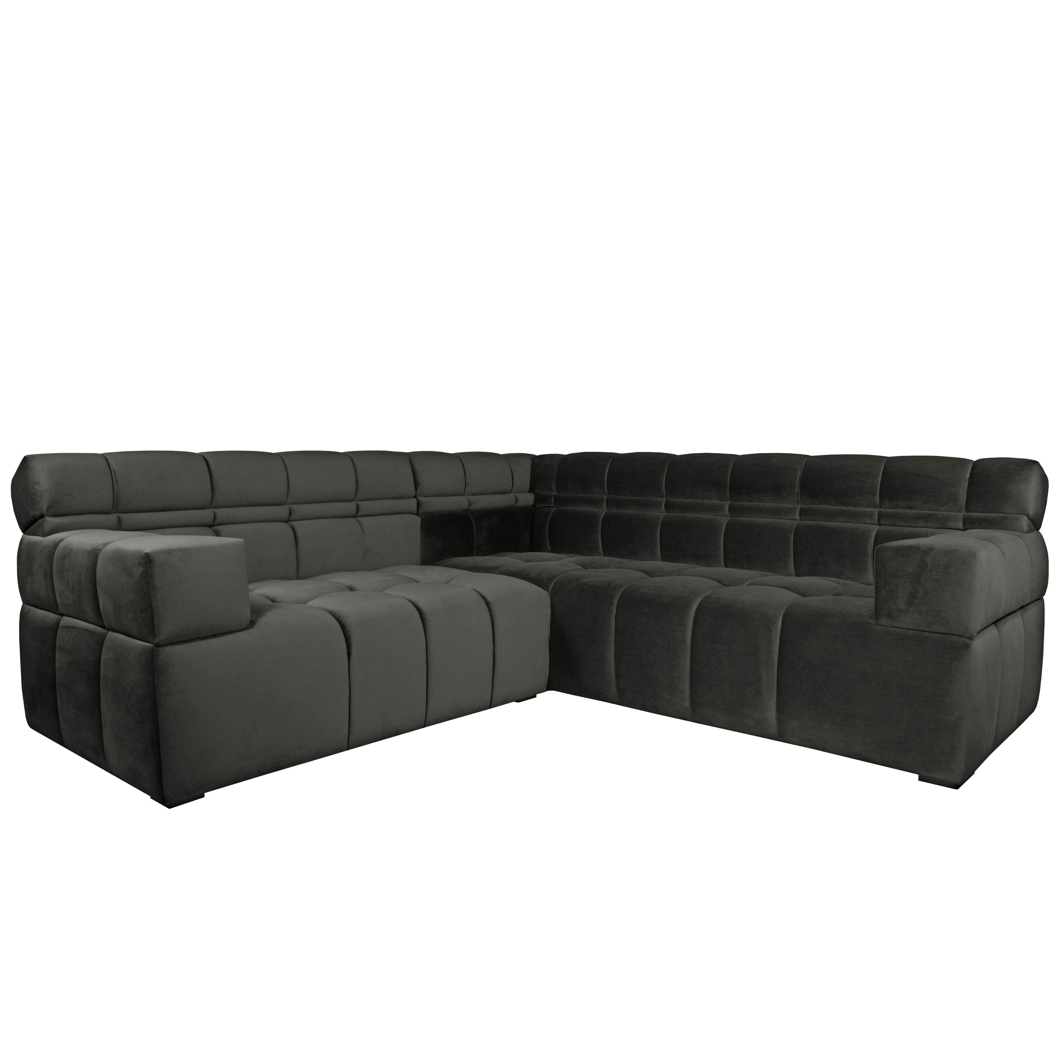 Jar Designs Boxter Velvet 2 Piece Sectional Sofa Free Jar Designs Boxter Velvet 2 Piece Sectional Sofa