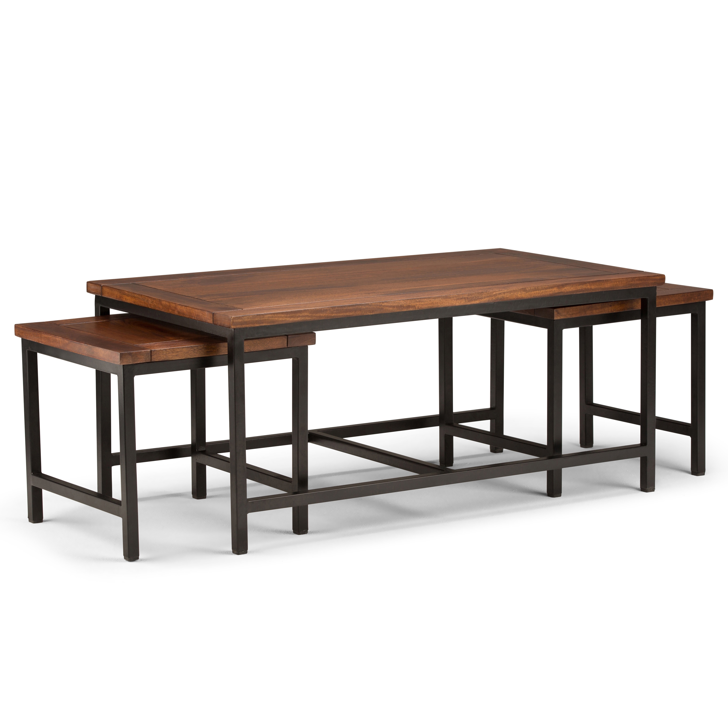 Wyndenhall Rhonda 3 Piece Nesting Coffee Table In Dark Cognac Wyndenhall Rhonda 3 Piece Nesting Coffee Table In Dark Cognac Brown Free Shipping Today 13707735
