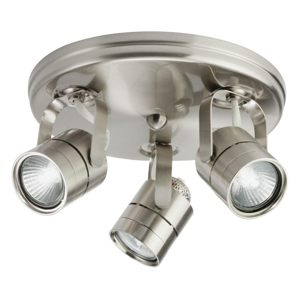 Lithonia Lighting Brushed Nickel Aluminum Mesh Back 3 Light Lithonia Lighting Brushed Nickel Aluminum Mesh Back 3 Light Round Track Kit Free Shipping Today 13732708