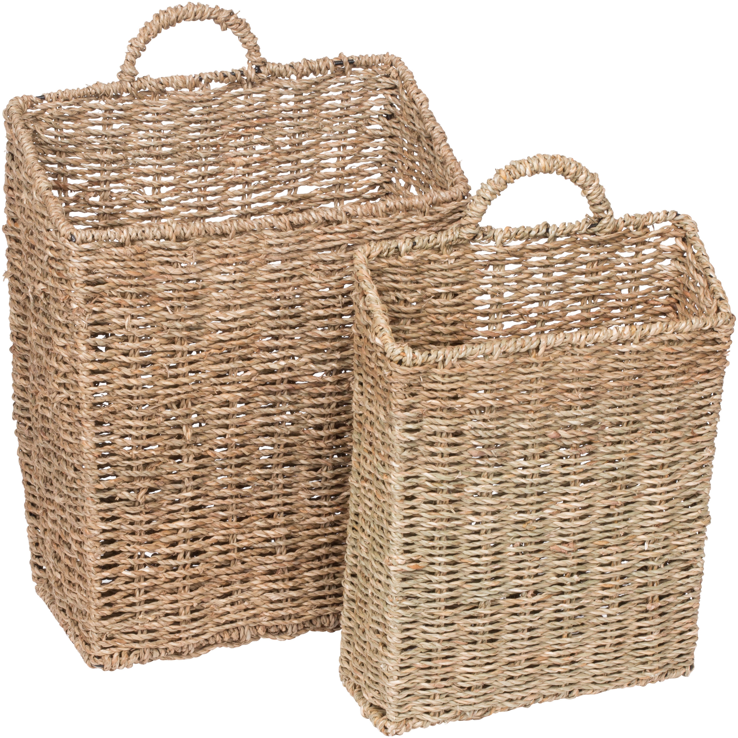 Trademark Innovations Hanging Wall Mounted Wicker Baskets Set Trademark Innovations Hanging Wall Mounted Wicker Baskets Set Of 2 Free Shipping On Orders Over 45 13768940