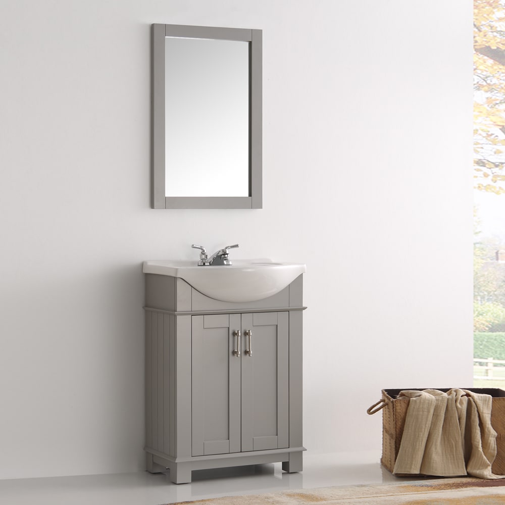 Fresca Hartford Grey Wood 24 Inch Single Sink Bathroom Vanity Fresca Hartford Grey Wood 24 Inch Single Sink Bathroom Vanity Free Shipping Today 13769644