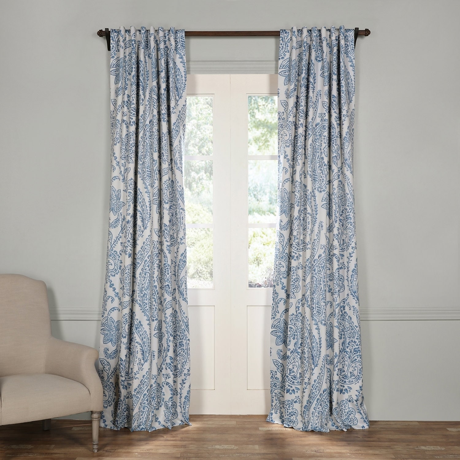 Exclusive Fabrics Tea Time China Blue Blackout Curtain Panel Exclusive Fabrics Tea Time China Blue Blackout Curtain Panel Pair On Free Shipping Today 13827678