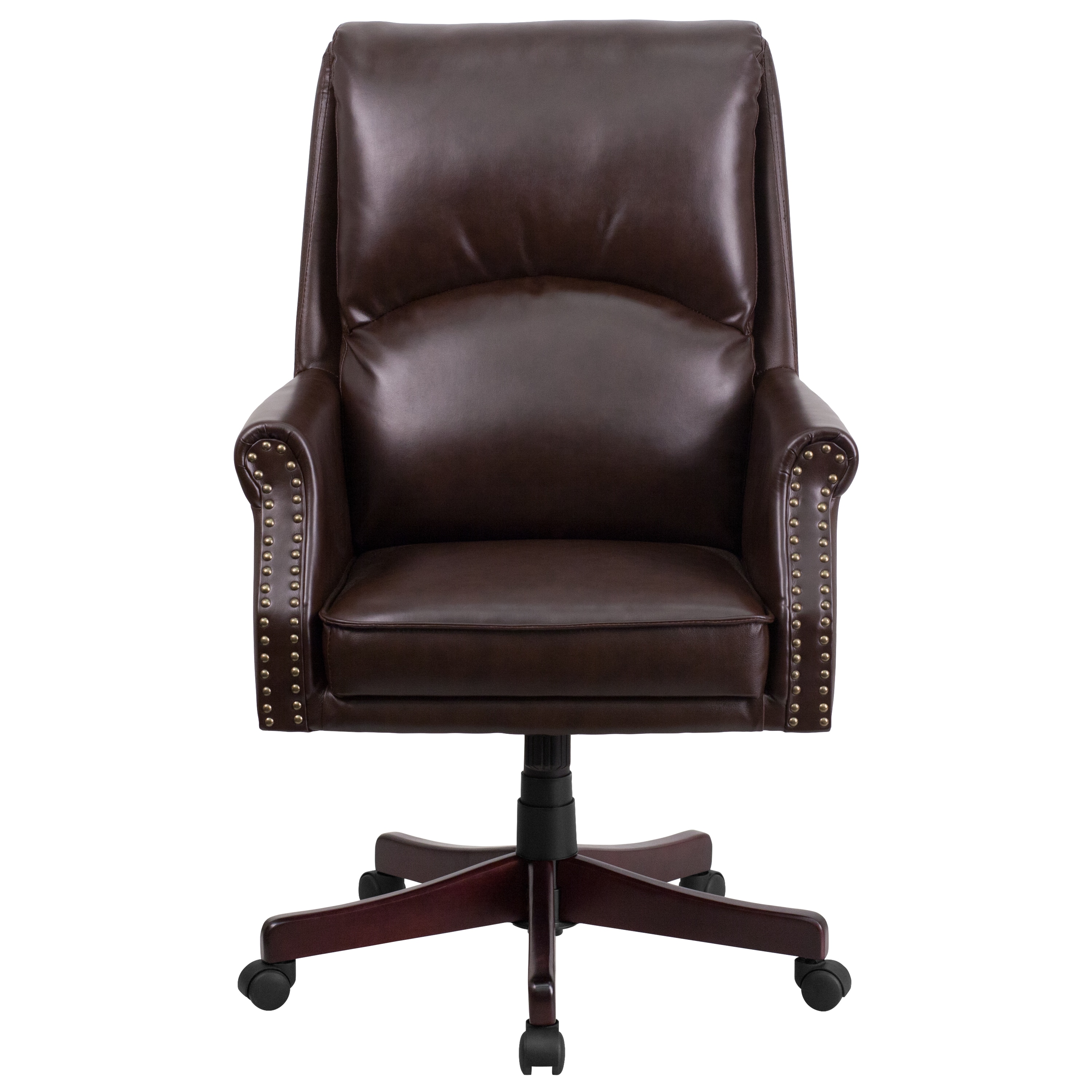Clifton Brown Leather Executive Adjule Swivel Office Chair Clifton Brown Leather Executive Adjule Swivel Office Chair On Free Shipping Today 13832185