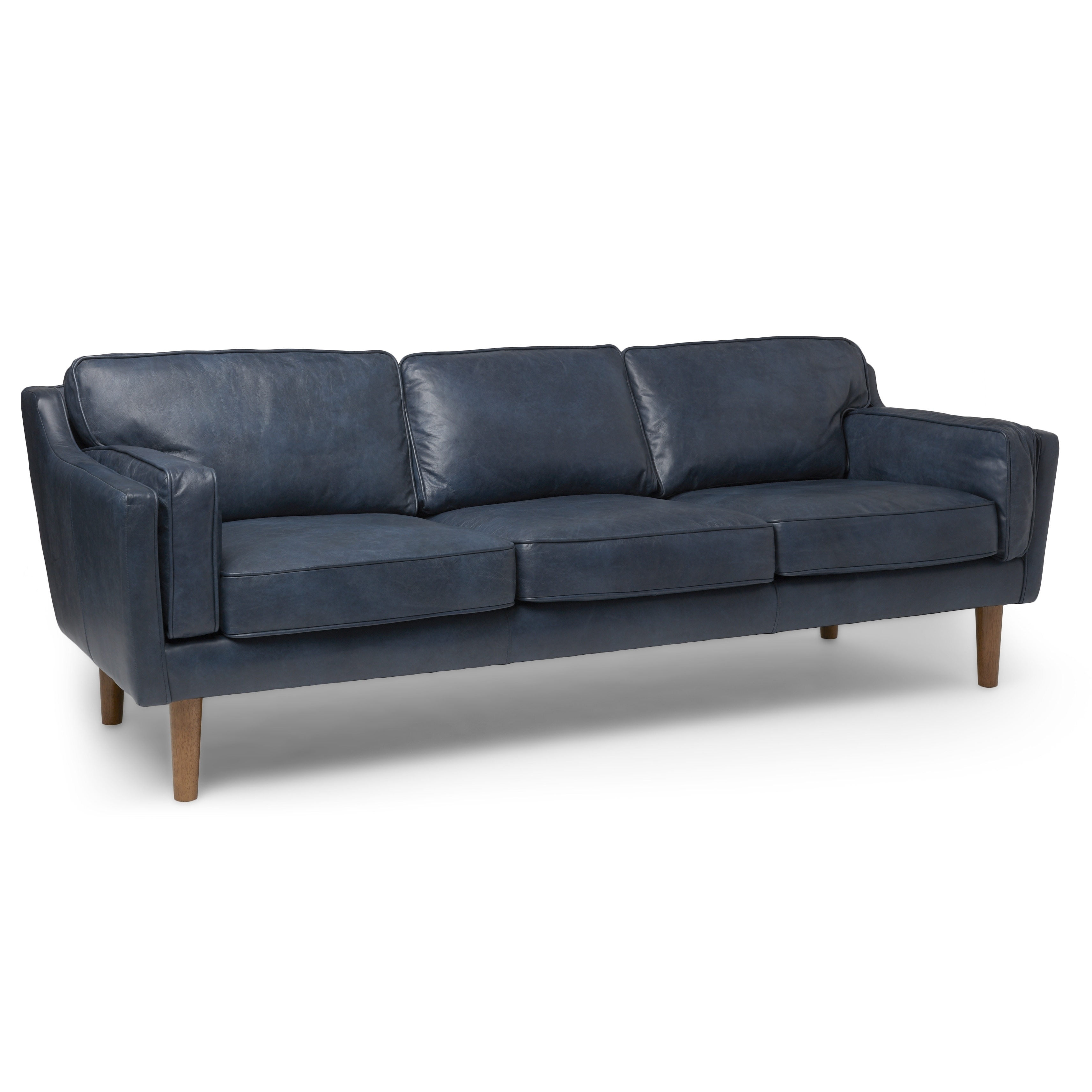 Jasper Laine Beatnik Oxford Leather Blue Sofa Free Shipping Jasper Laine Beatnik Oxford Leather Blue Sofa Free Shipping Today 13840865