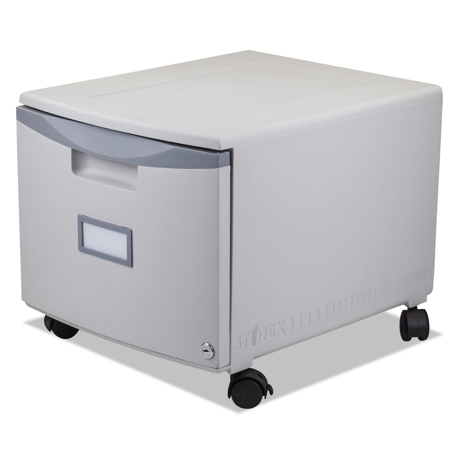 Shop Storex Single Drawer Mobile Filing Cabinet 14 3 4 Inch Wide X