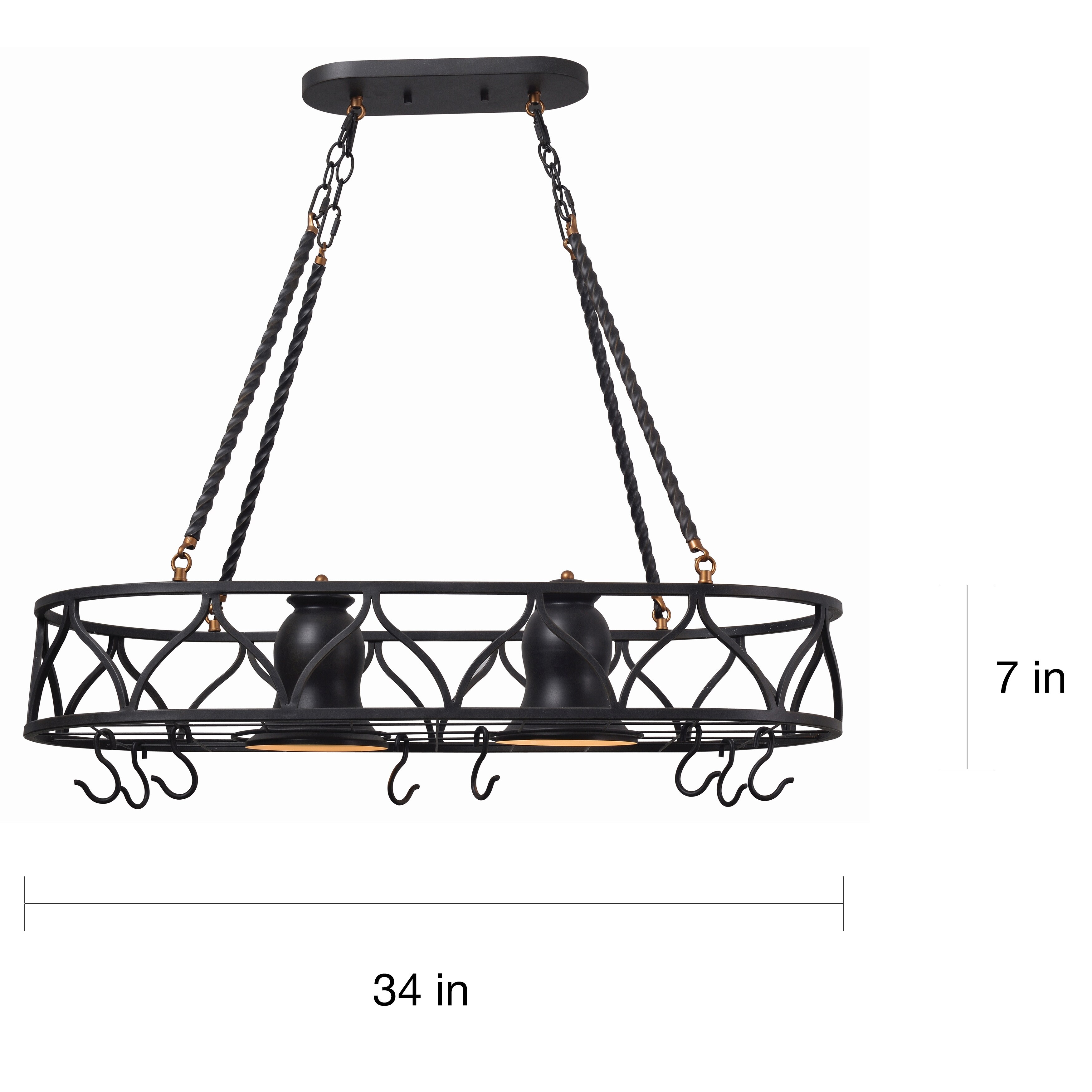 Hammond 2 Light Pot Rack Chandelier Free Today Hammond 2 Light Pot Rack Chandelier Free Today Com 13929418