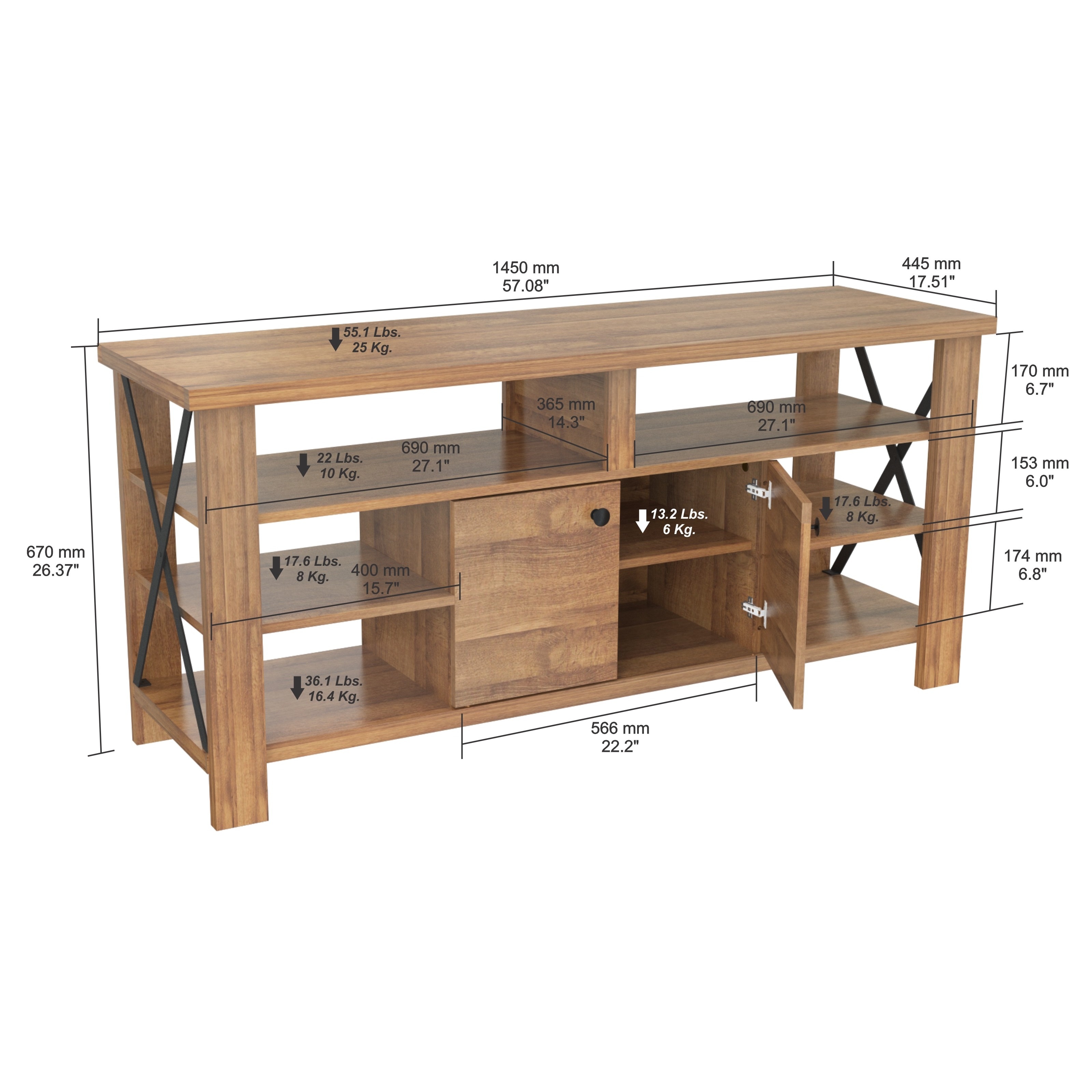 Inval Urban Open Back Transitional Tv Stand On Free Inval Urban Open Back Transitional Tv Stand On Free Shipping Today 14036036