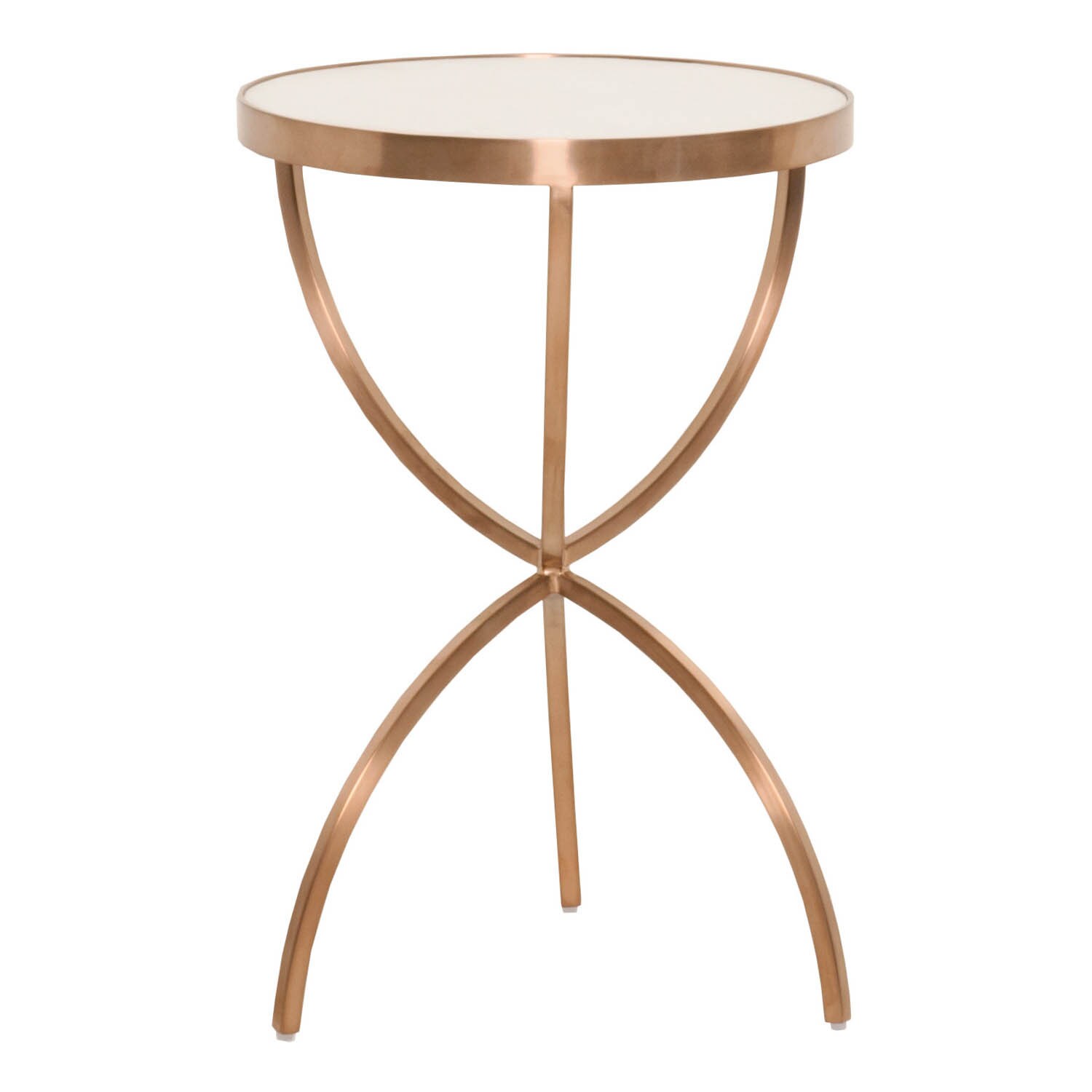 Gray Manor Mia Brushed Rose Gold Accent Table Free Shipping Gray Manor Mia Brushed Rose Gold Accent Table Free Shipping Today 14037845