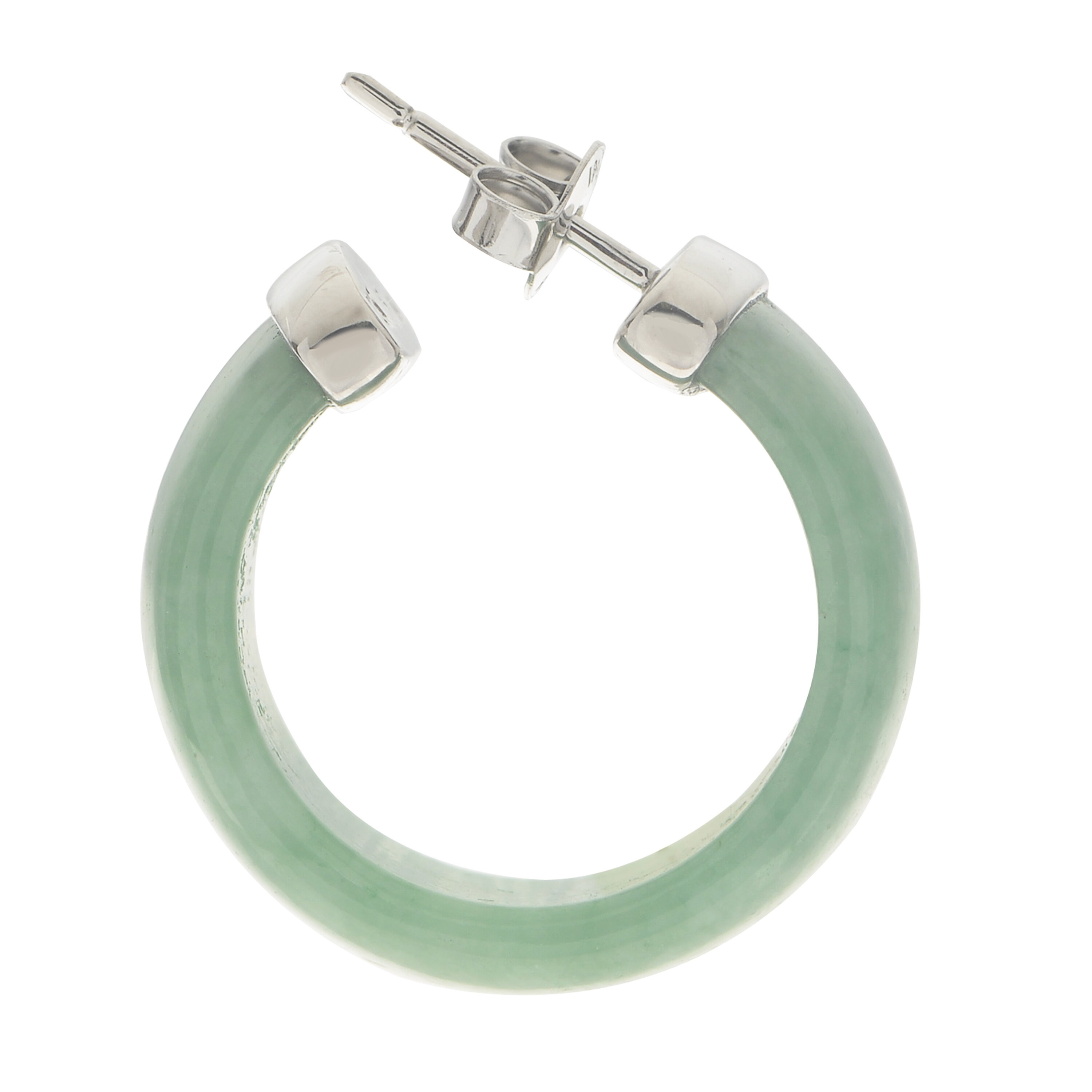 Gems For You Sterling Silver Jade Hoop Earrings Free Shipping Gems For You Sterling Silver Jade Hoop Earrings Free Shipping Today 14083797
