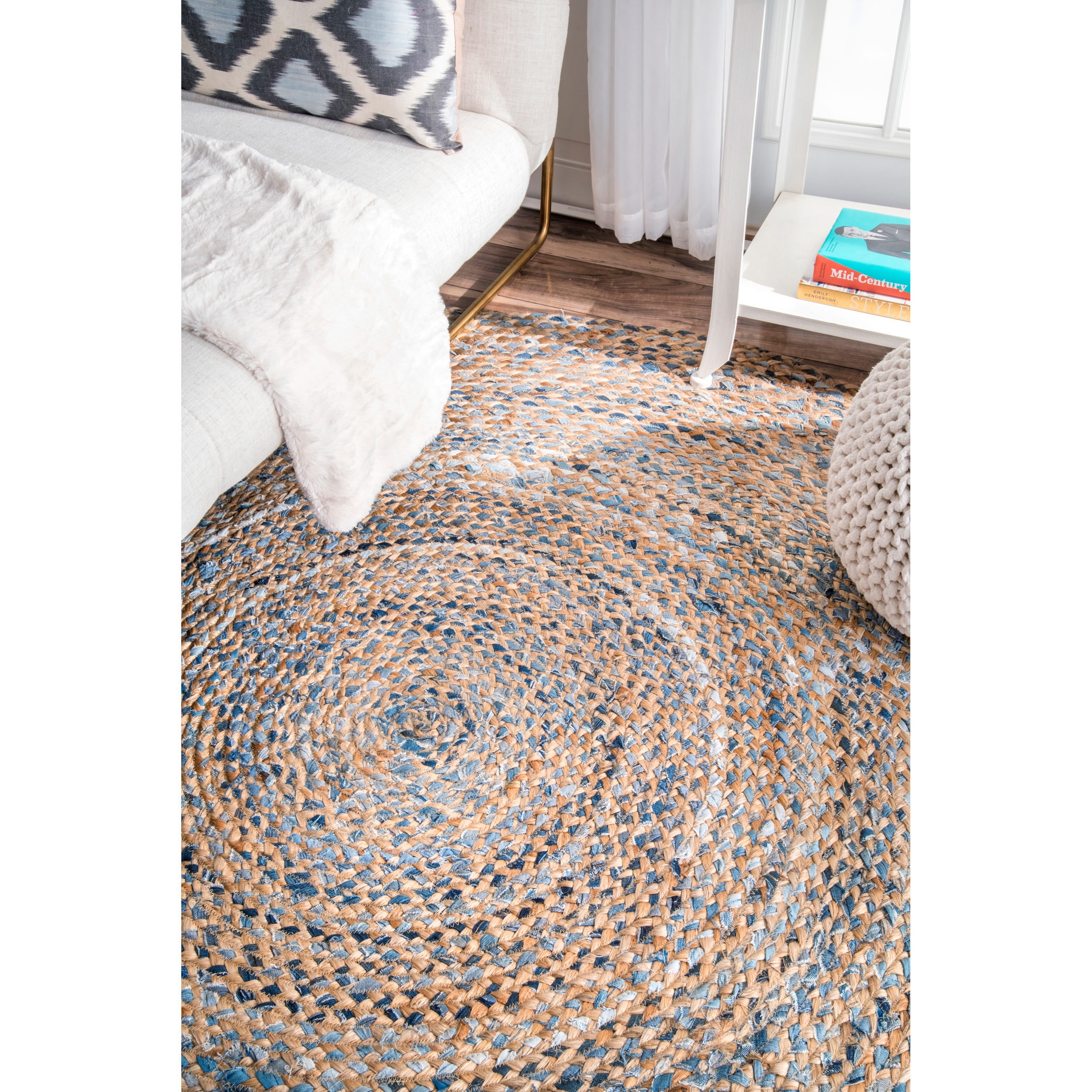 Nuloom Handmade Braided Natural Fiber Jute Round Rug 8 Nuloom Handmade Braided Natural Fiber Jute Round Rug 8 On Free Shipping Today 14091988