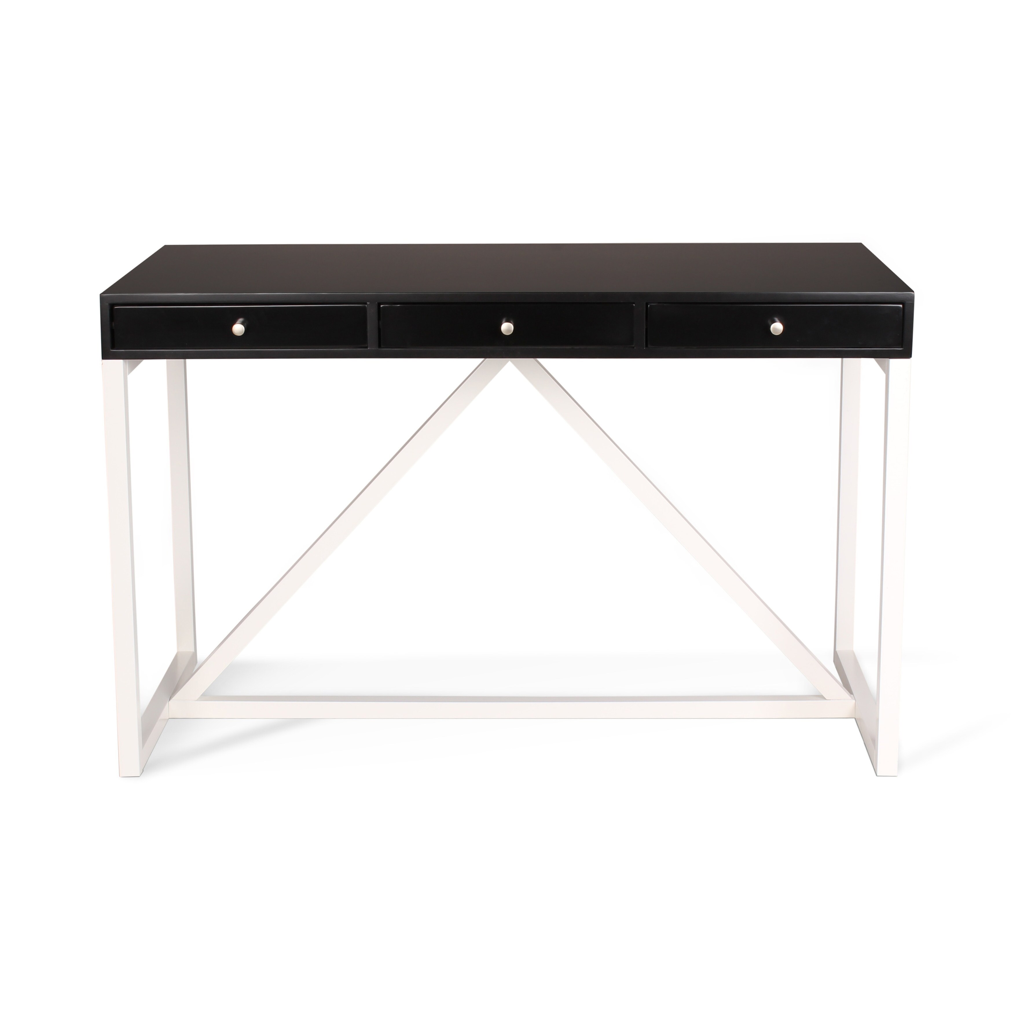Oliver James Kinji Wood 3 Drawer Writing Desk Free Shipping Oliver James Kinji Wood 3 Drawer Writing Desk Free Shipping Today 14105049