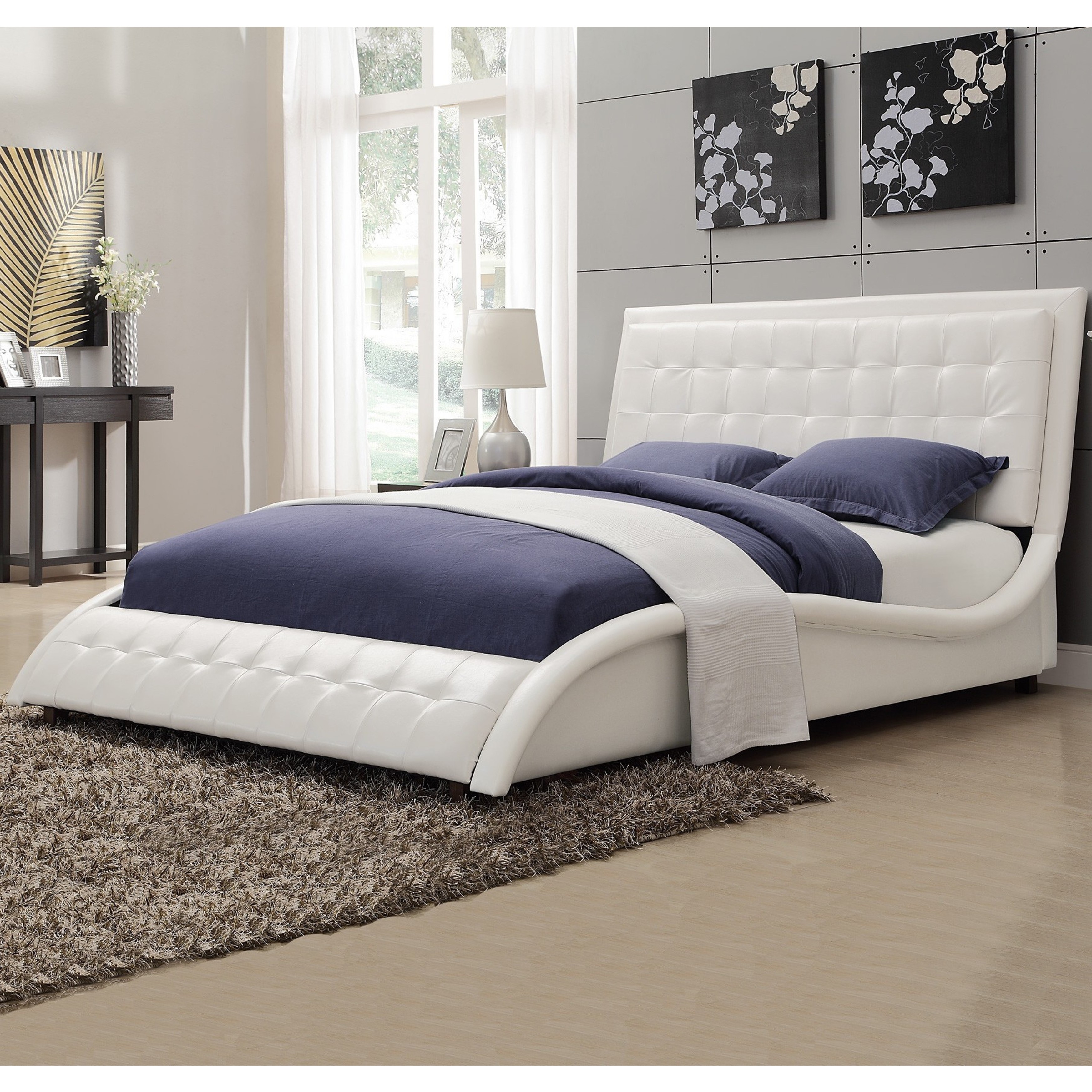 Modern Style Wave Design White Upholstered Bed Free Shipping Today Overstockcom . Modern Style Wave Design White Upholstered Bed Free Shipping modern style wave design white upholstered bed free shipping today overstockcom . modern style wave design white upholstered bed free shipping
