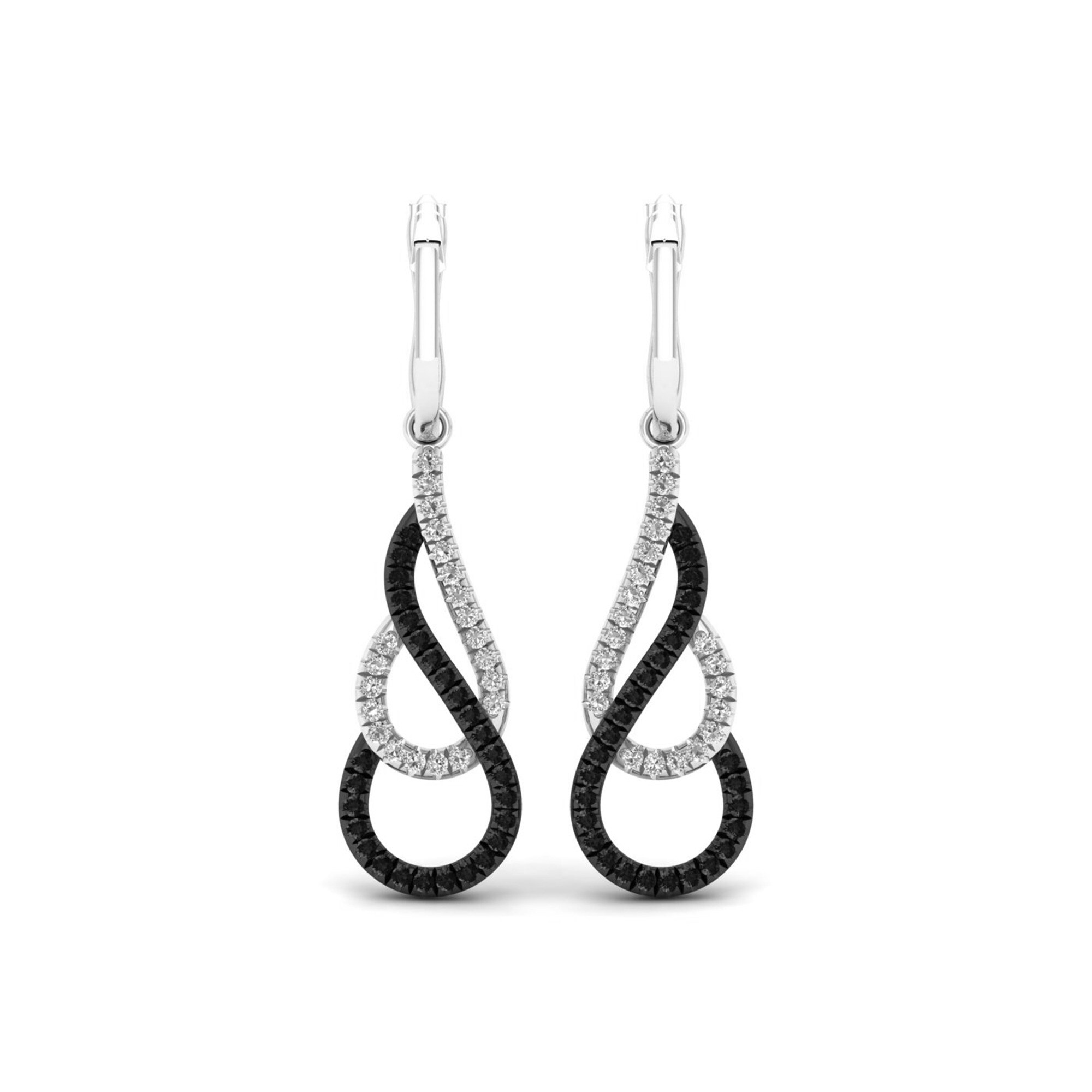 S925 Sterling Silver 1 4ct Diamond Earrings On Free S925 Sterling Silver 1 4ct Diamond Earrings