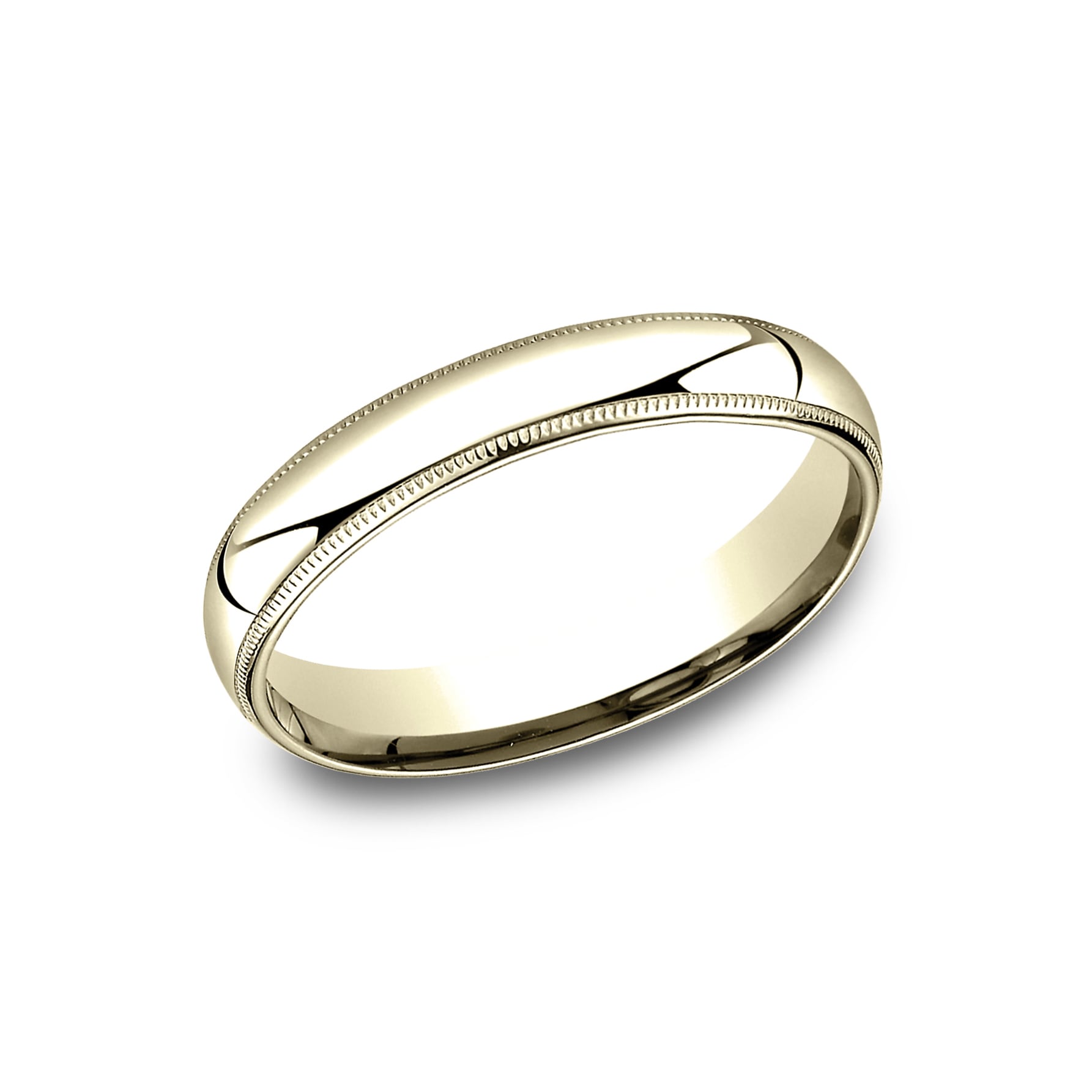Men S 14k 4mm Yellow Gold Comfort Fit Traditional Milgrain Men S 14k 4mm Yellow Gold Comfort Fit Traditional Milgrain Wedding Band Free Shipping Today 14200180