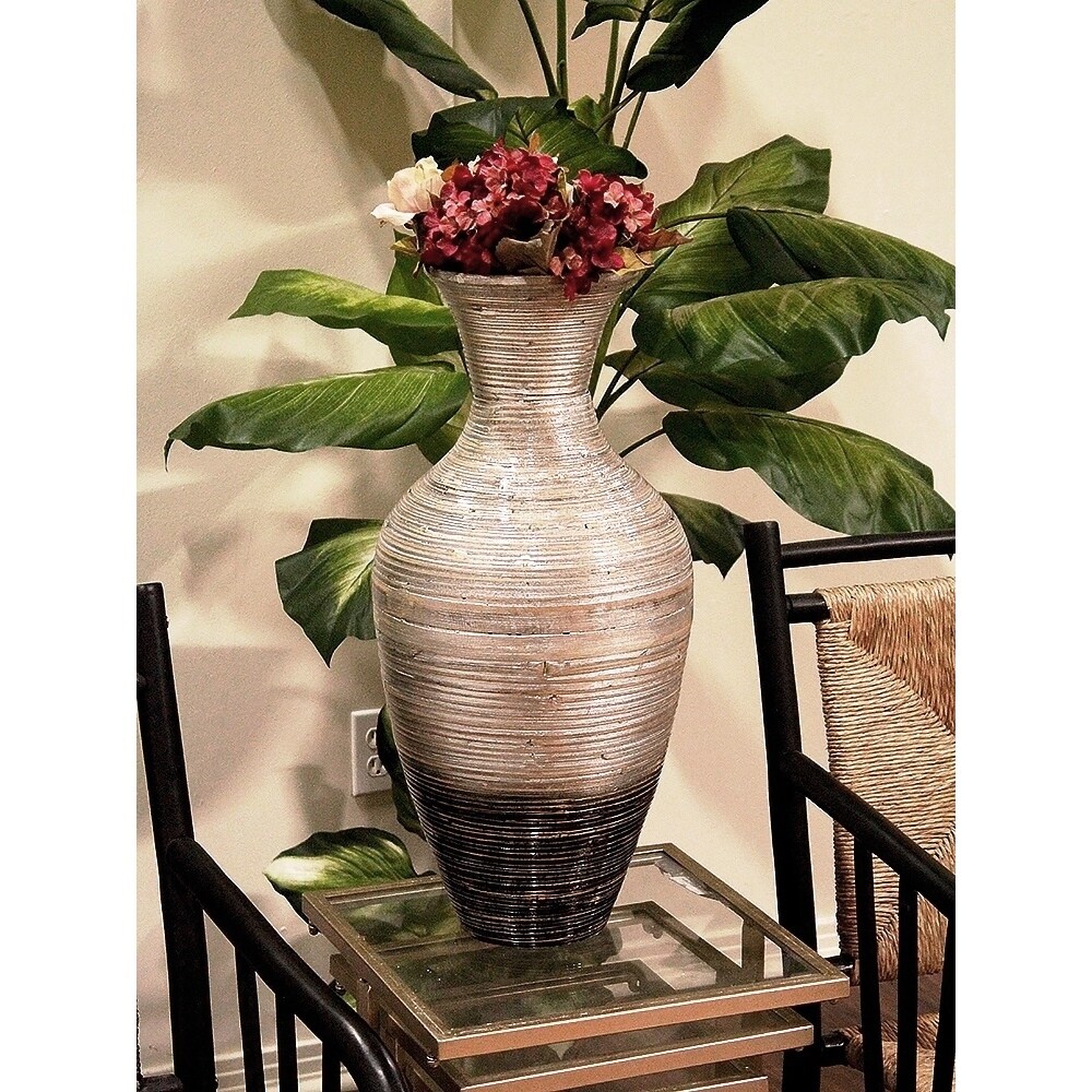 Shop 25 2 Spun Bamboo Vase In Classic Water Jar Shape Ships To