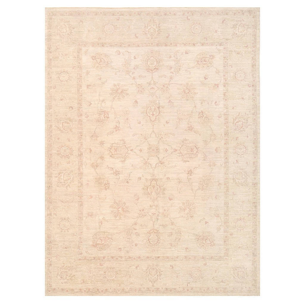 Handmade Herat Oriental Afghan Vegetable Dye White Wash Oushak Handmade Herat Oriental Afghan Vegetable Dye White Wash Oushak Wool Rug Afghanistan 9 X 12 On Free Shipping Today