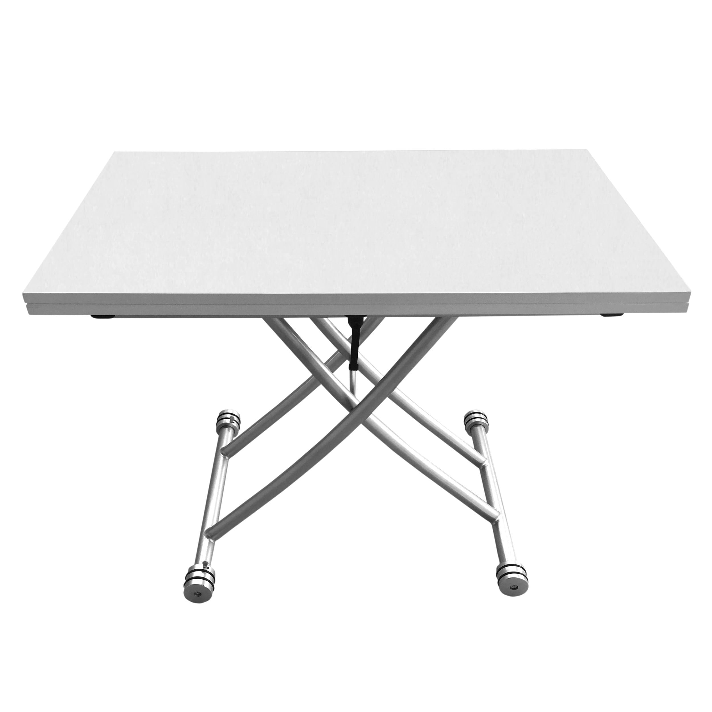 Transforming X Coffee And Dining Table In High Gloss White Transforming X Coffee And Dining Table In High Gloss White Finish Free Shipping Today 14356661