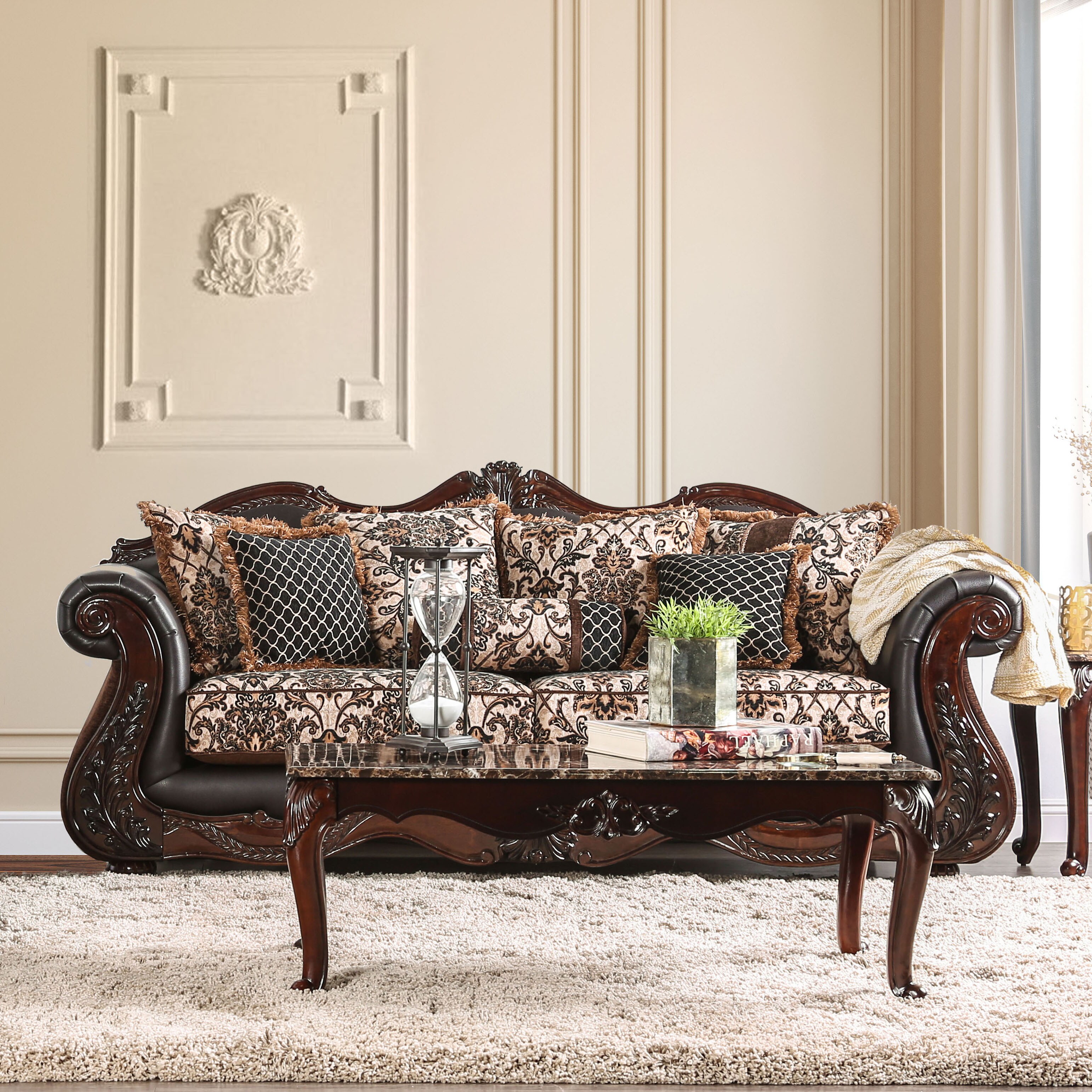 Furniture of America Delane Traditional Chenille Fabric and Faux ... | cbe furniture
Furniture of America Delane Traditional Chenille Fabric and Faux ... | cbe furniture