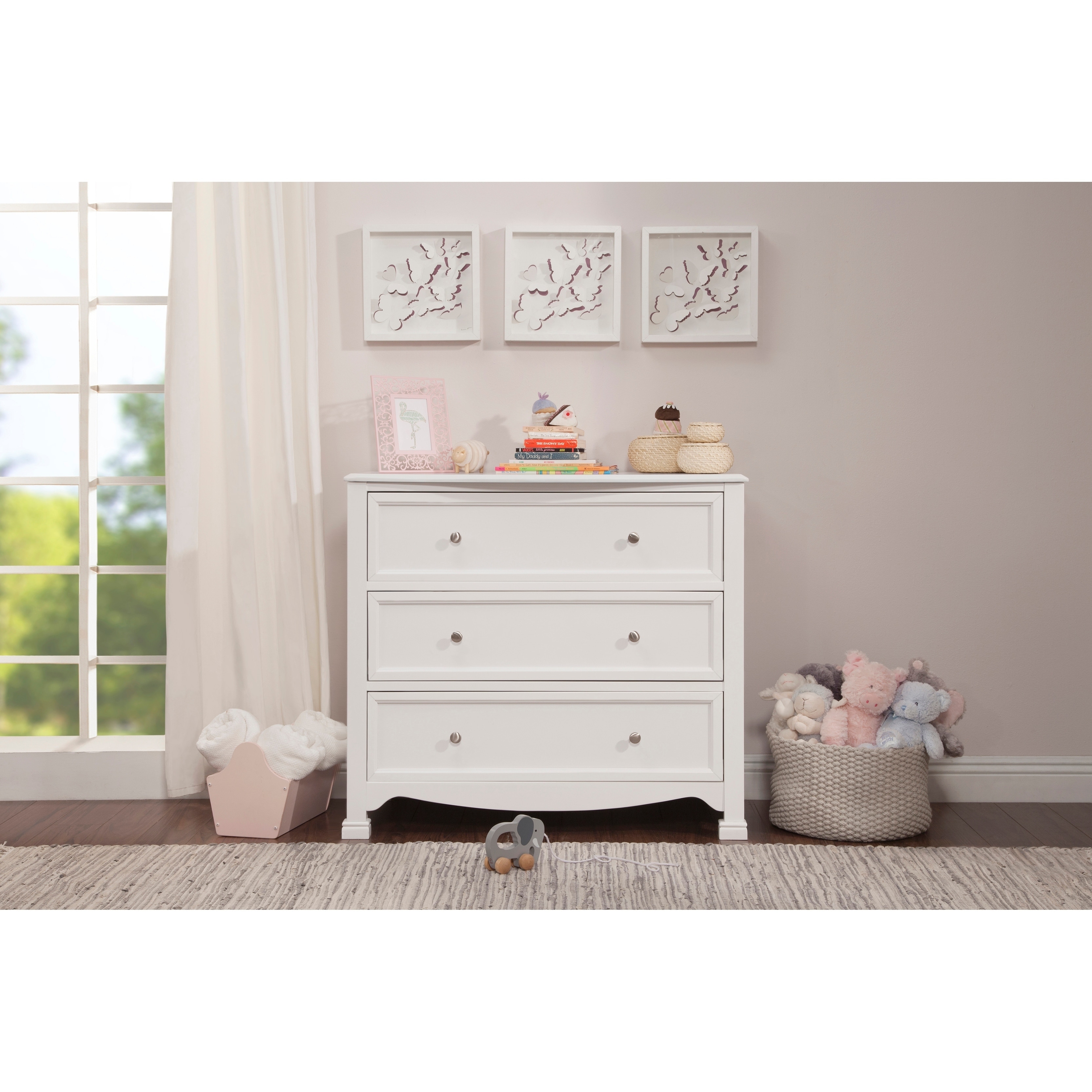 24 Inch 3 Drawer White Dresser Drawers Used Girl Unfinished Cheap