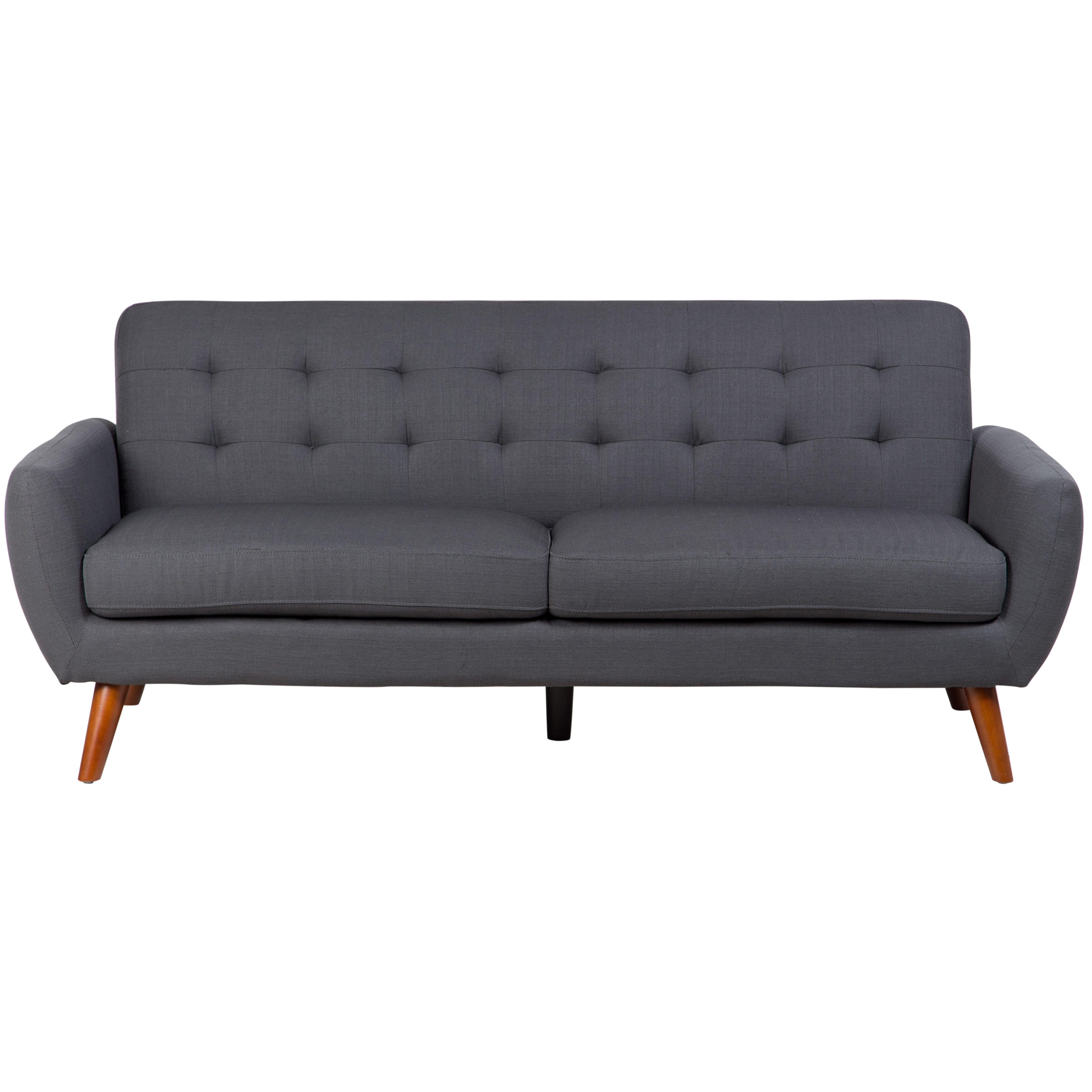 Sitswell Daphne Grey Mid Century Modern Tufted Sofa Free Sitswell Daphne Grey Mid Century Modern Tufted Sofa Free Shipping Today 14392475