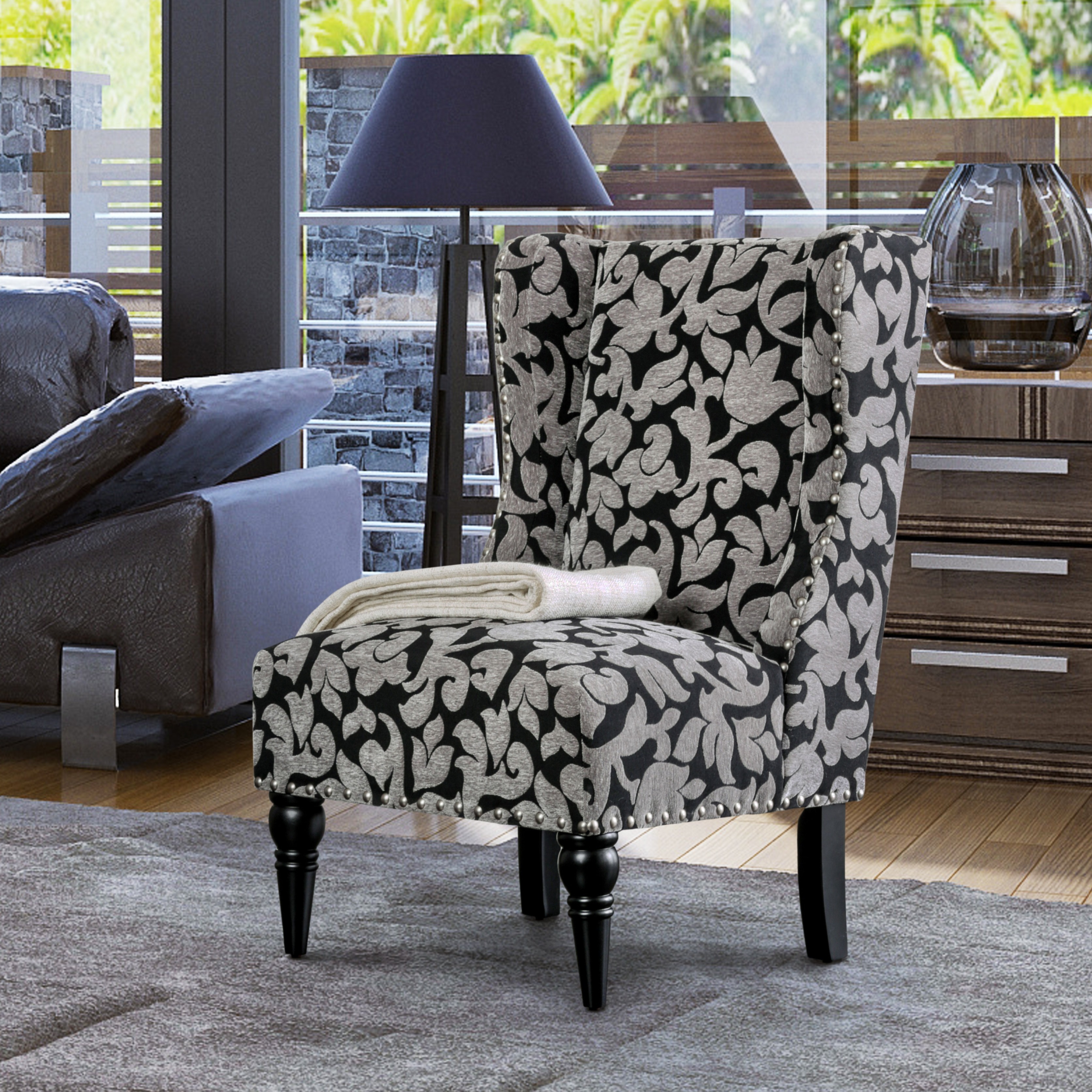 Shop Furniture Of America Davenwood Contemporary Floral Print