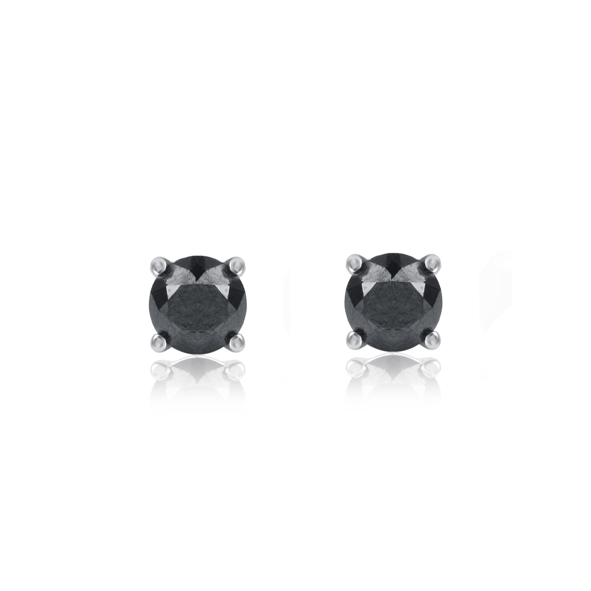 Divina Sterling Silver 1 2ct Tdw Round Black Diamond Stud Divina Sterling Silver 1 2ct Tdw Round Black Diamond Stud Earrings On Free Shipping Orders Over 45 14419507
