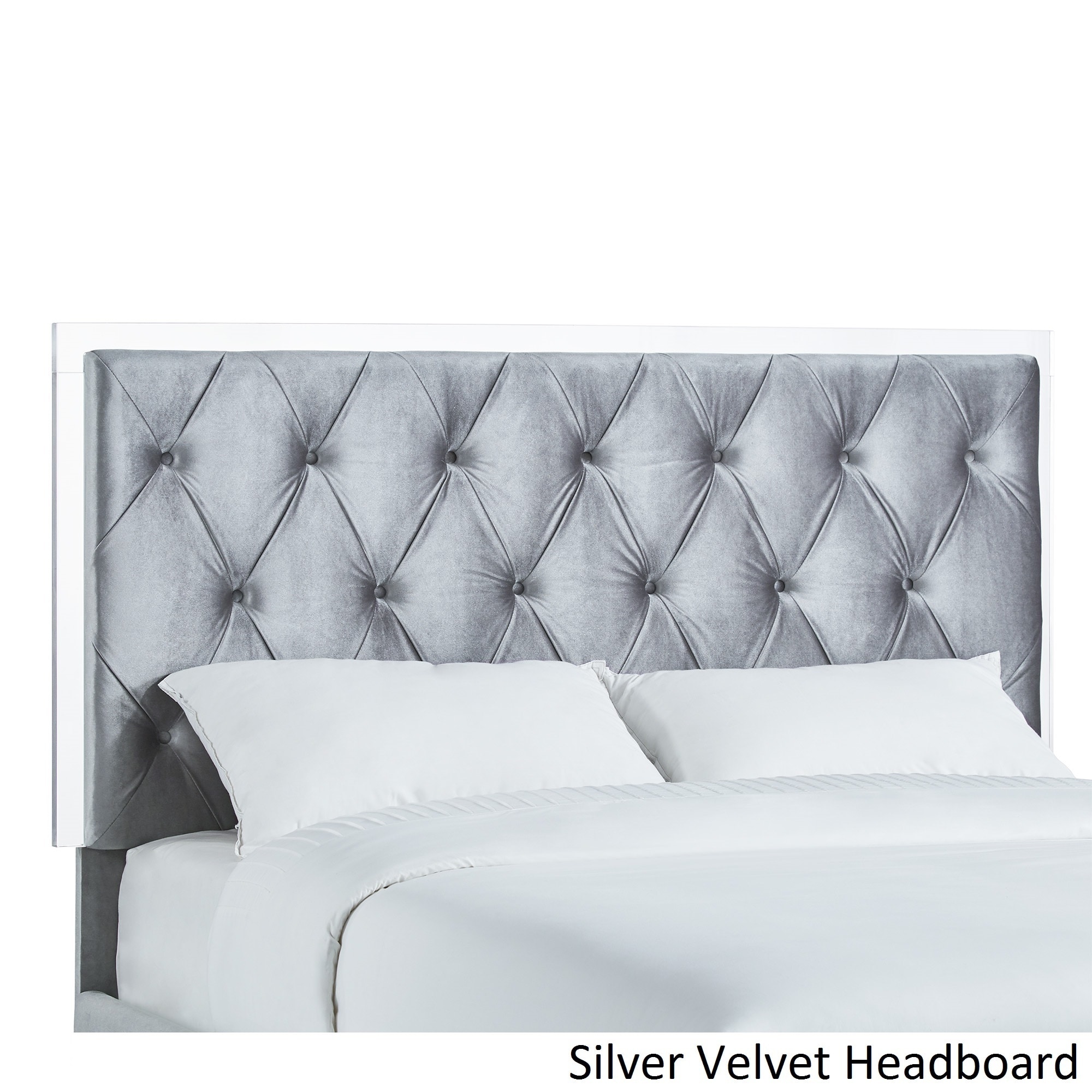 Anya Queen Size Velvet On Tufted Acrylic Headboard And Bed By Anya Queen Size Velvet On Tufted Acrylic Headboard And Bed By Inspire Q Bold Free Shipping Today 20994614