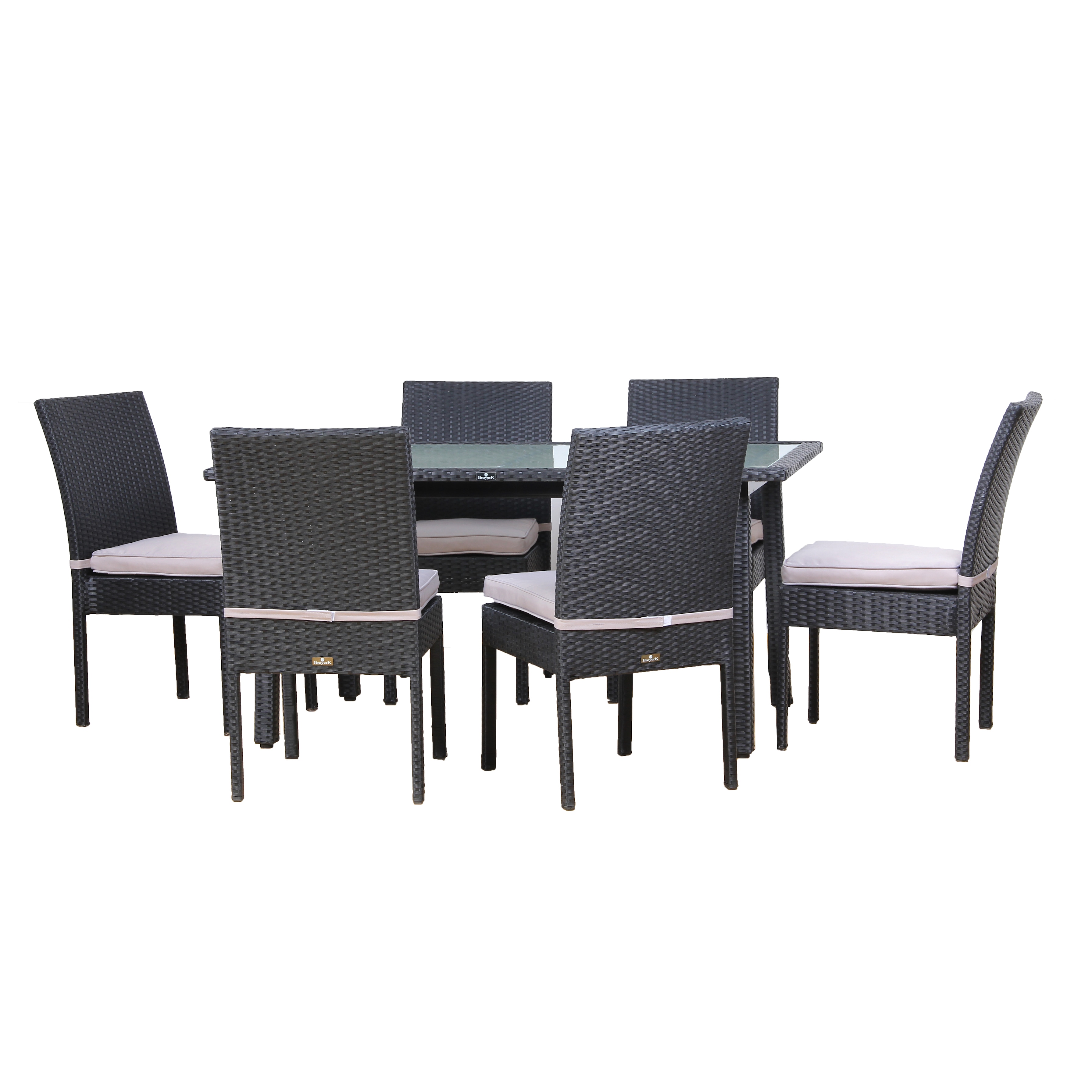 Broyerk Outdoor Dining Set Gl Table 6 Chairs Patio Furniture Broyerk Outdoor Dining Set Gl Table 6 Chairs Patio Furniture Free Shipping Today 21014309