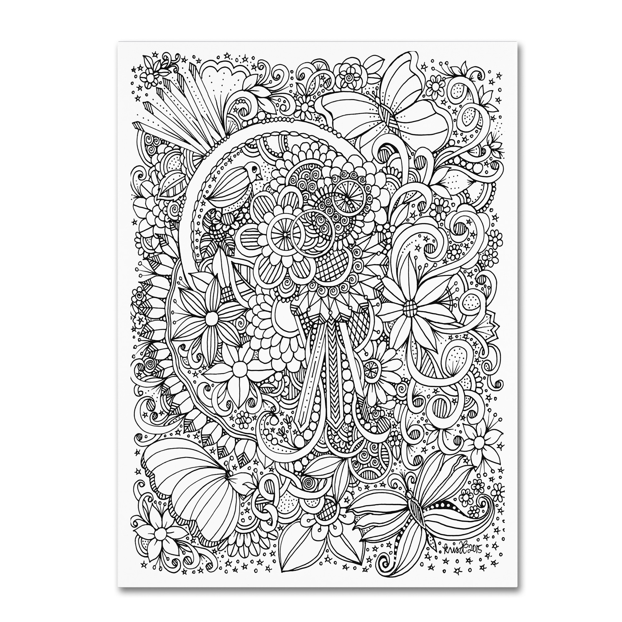 Shop KCDoodleArt Zendoodle 8 Canvas Art On Sale Ships To