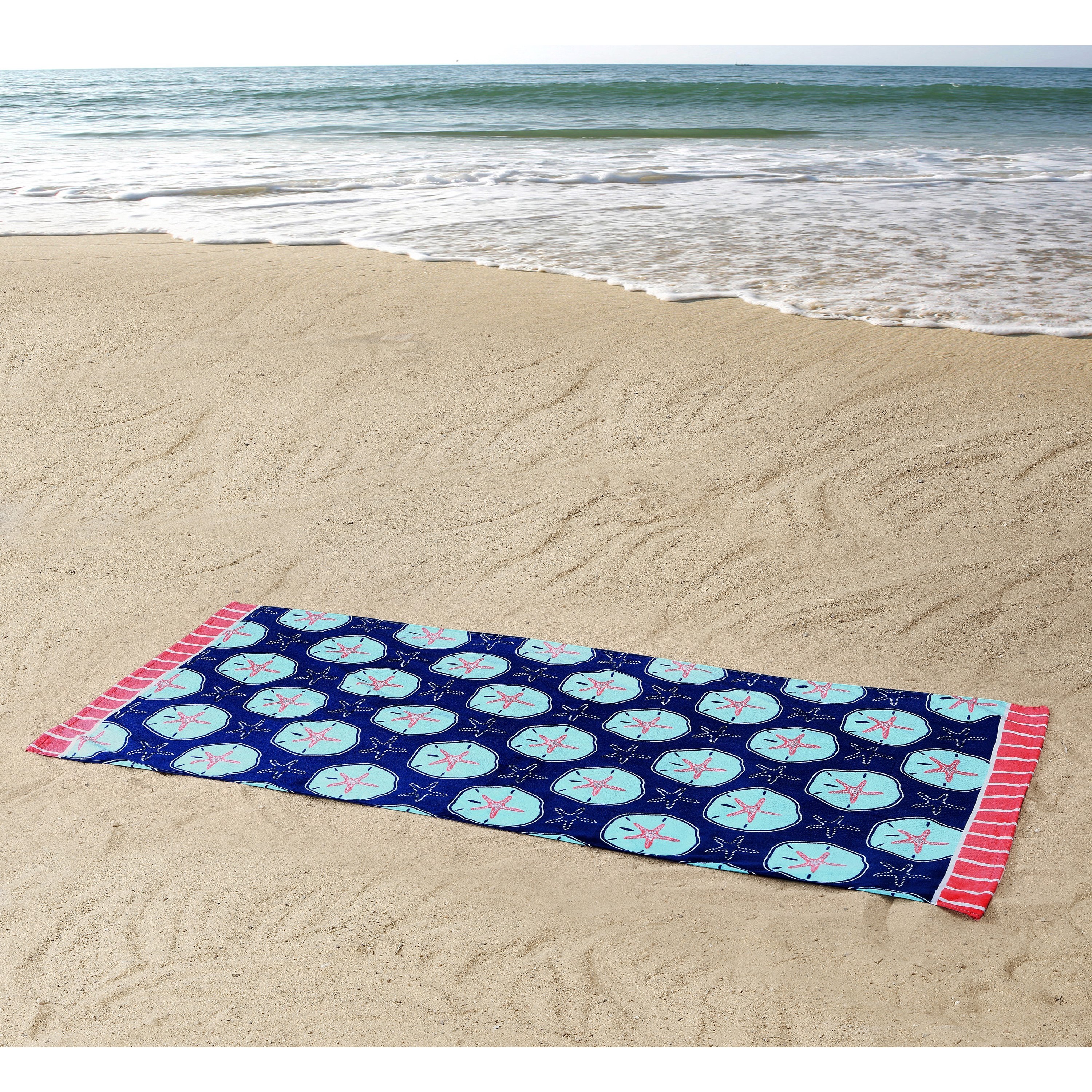 Clairebella Sand Dollars Beach Towel Overstock